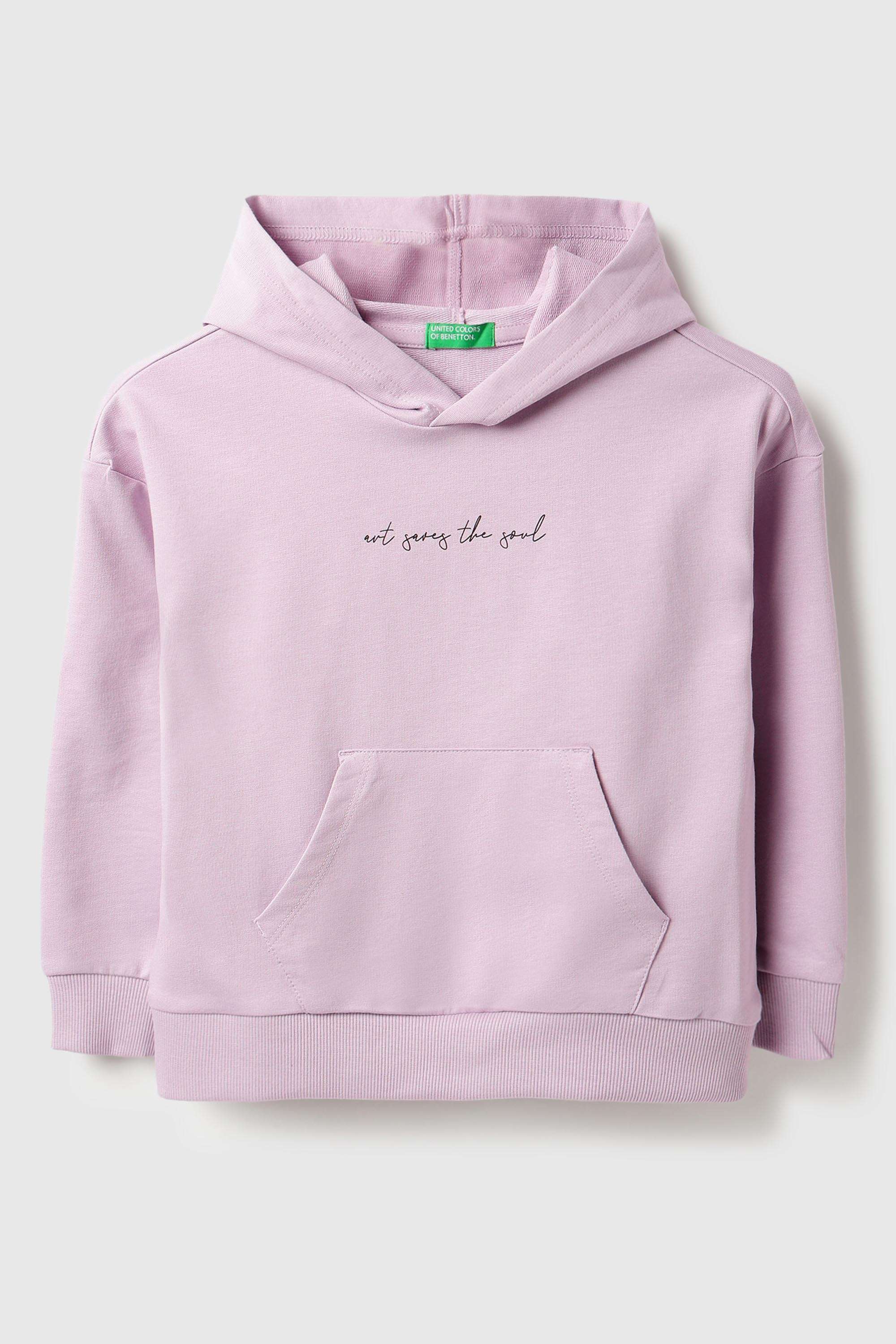 Typographic-Cotton-Hooded-Girls-Sweatshirt