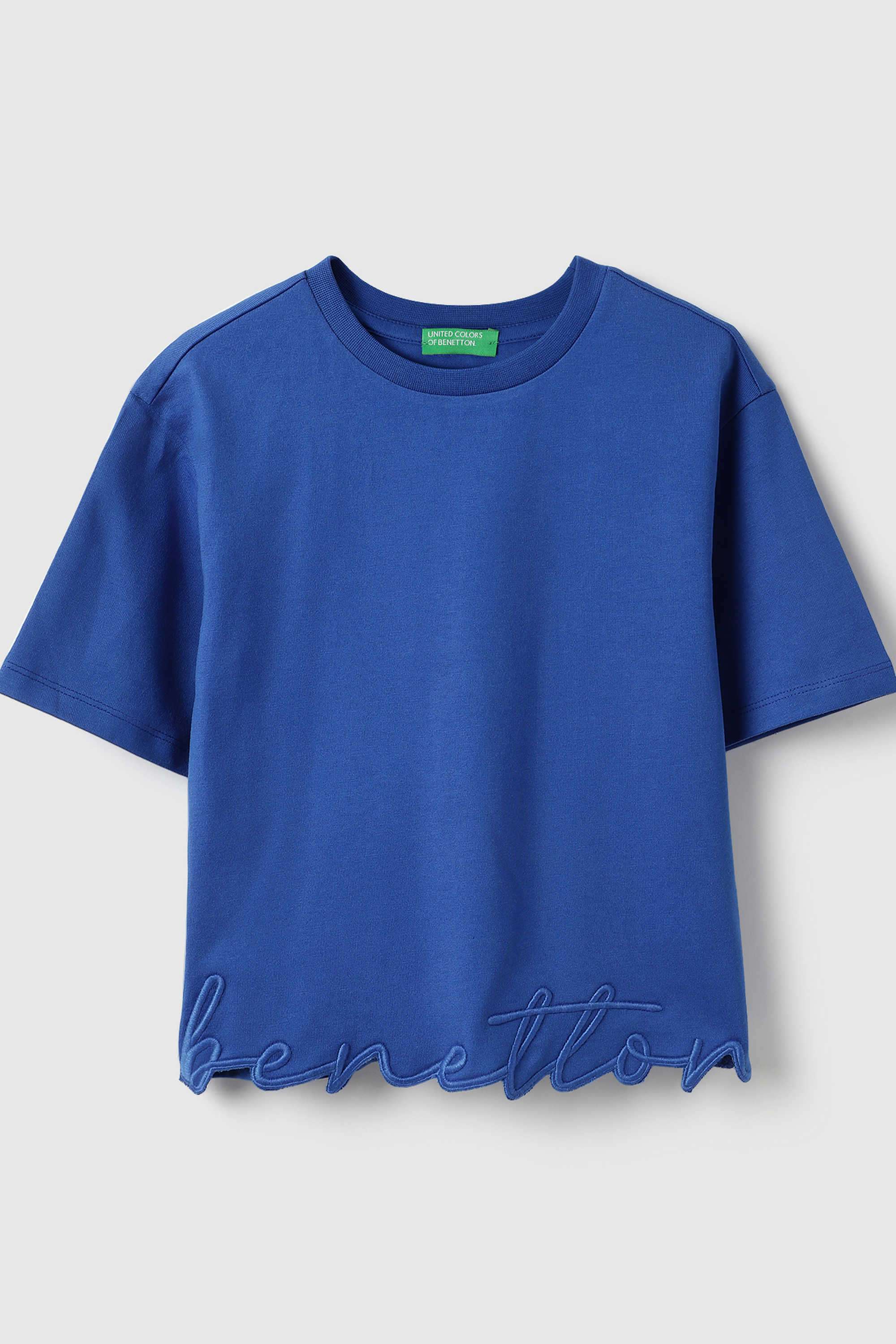 Solid-Cotton-Round-Neck-Girls-T-Shirt