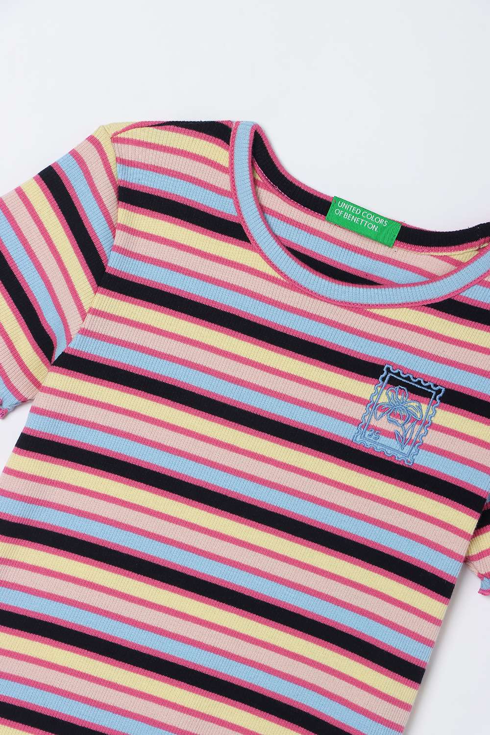 Solid-Blended-Fabric-Round-Neck-Unisex-Top