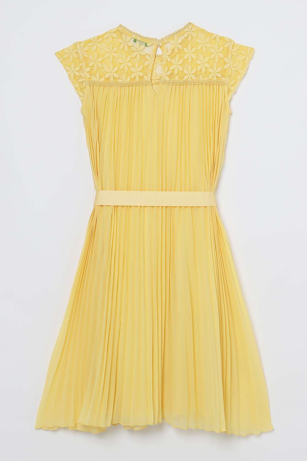 Solid-Polyester-Round-Neck-Girls-Casual-Wear-Dress