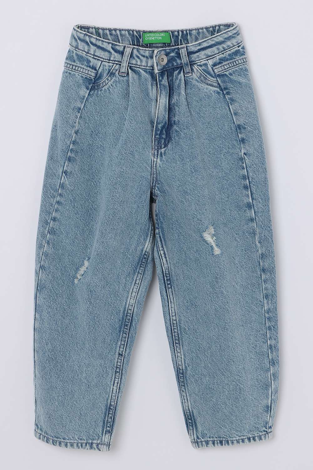 Solid-Blended-Fabric-Regular-Fit-Unisex-Jeans