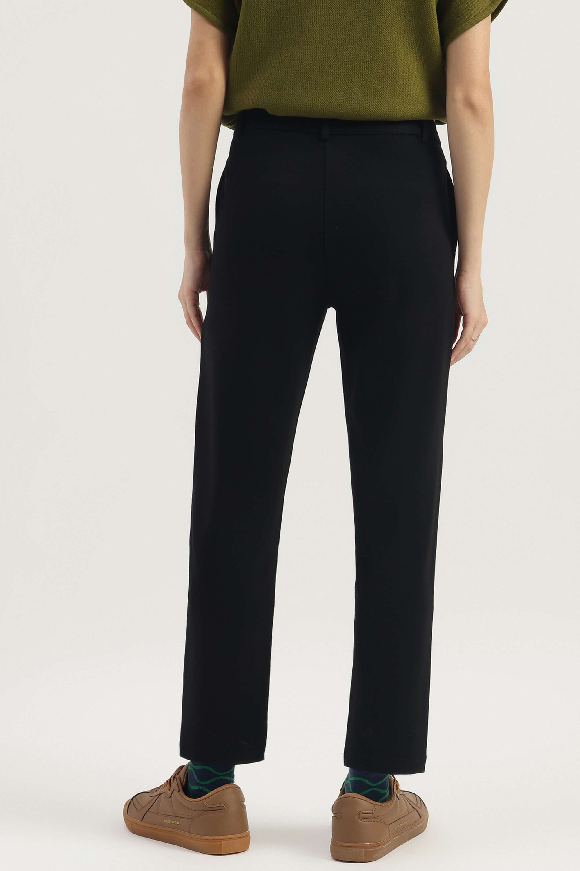 Printed-Regular-Fit-Blended-Fabric-Women-s-Casual-Wear-Pants