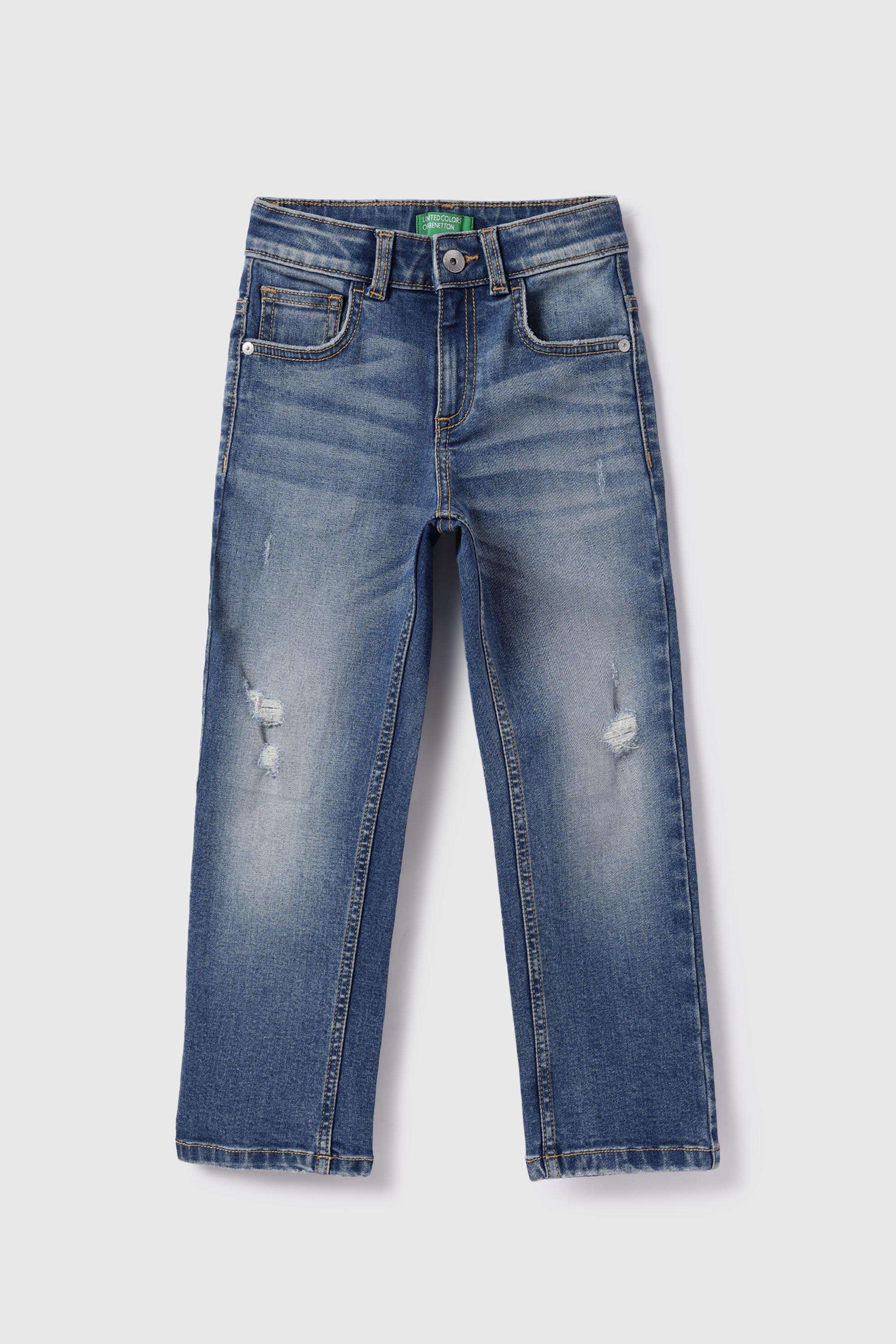 Solid-Blended-Fabric-Regular-Fit-Boy-s-Jeans