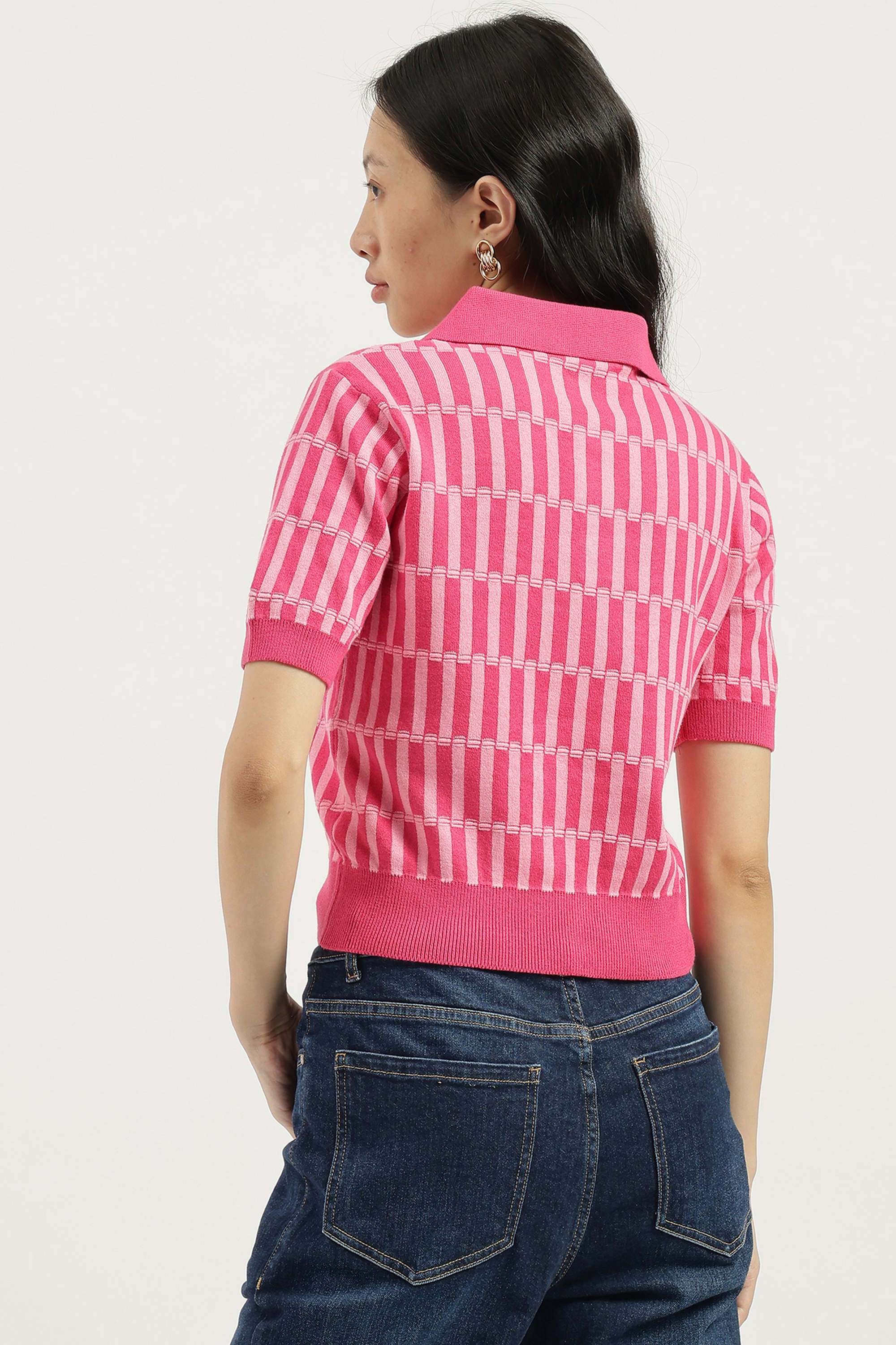 Solid-Blended-Fabric-Regular-Fit-Women-s-Sweater