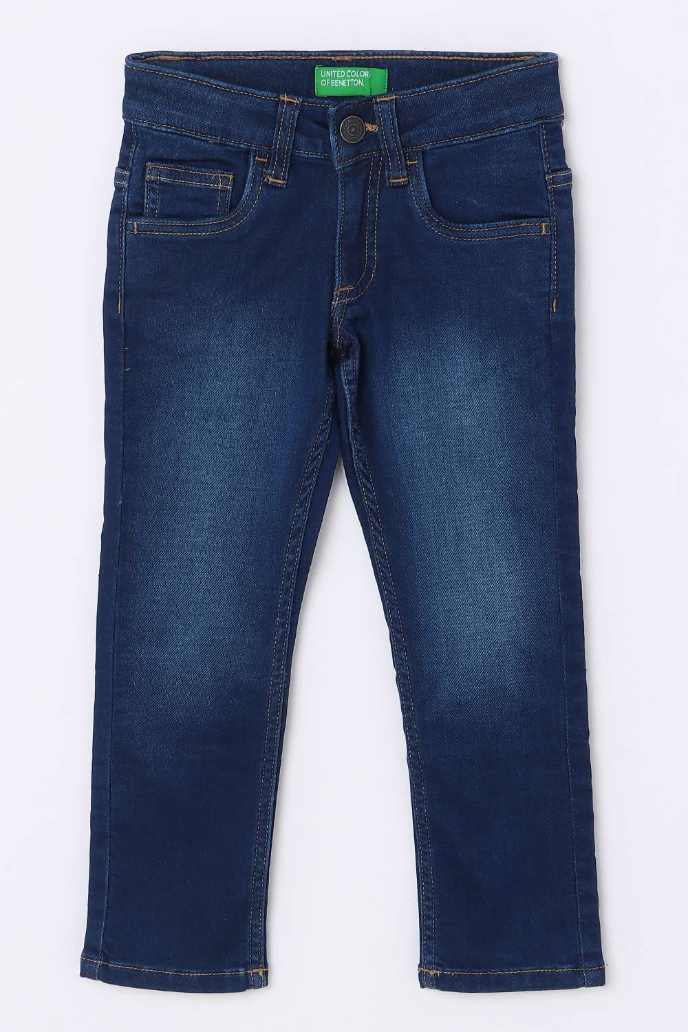 Solid-Blended-Fabric-Regular-Fit-Unisex-Jeans