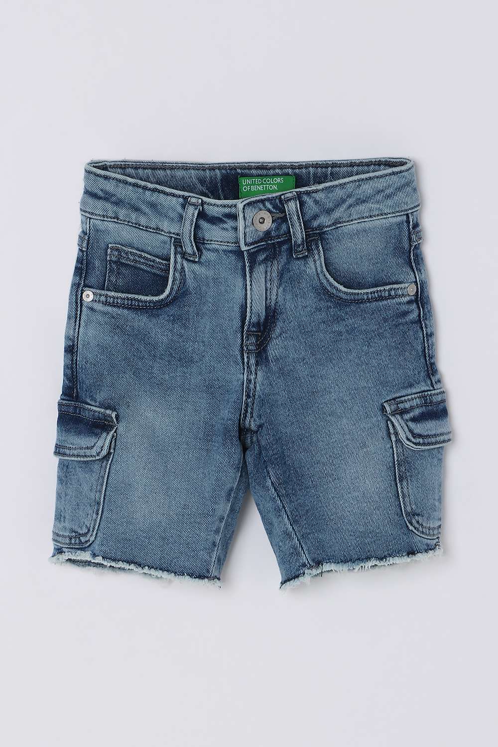 Solid-Blended-Fabric-Regular-Fit-Unisex-Shorts