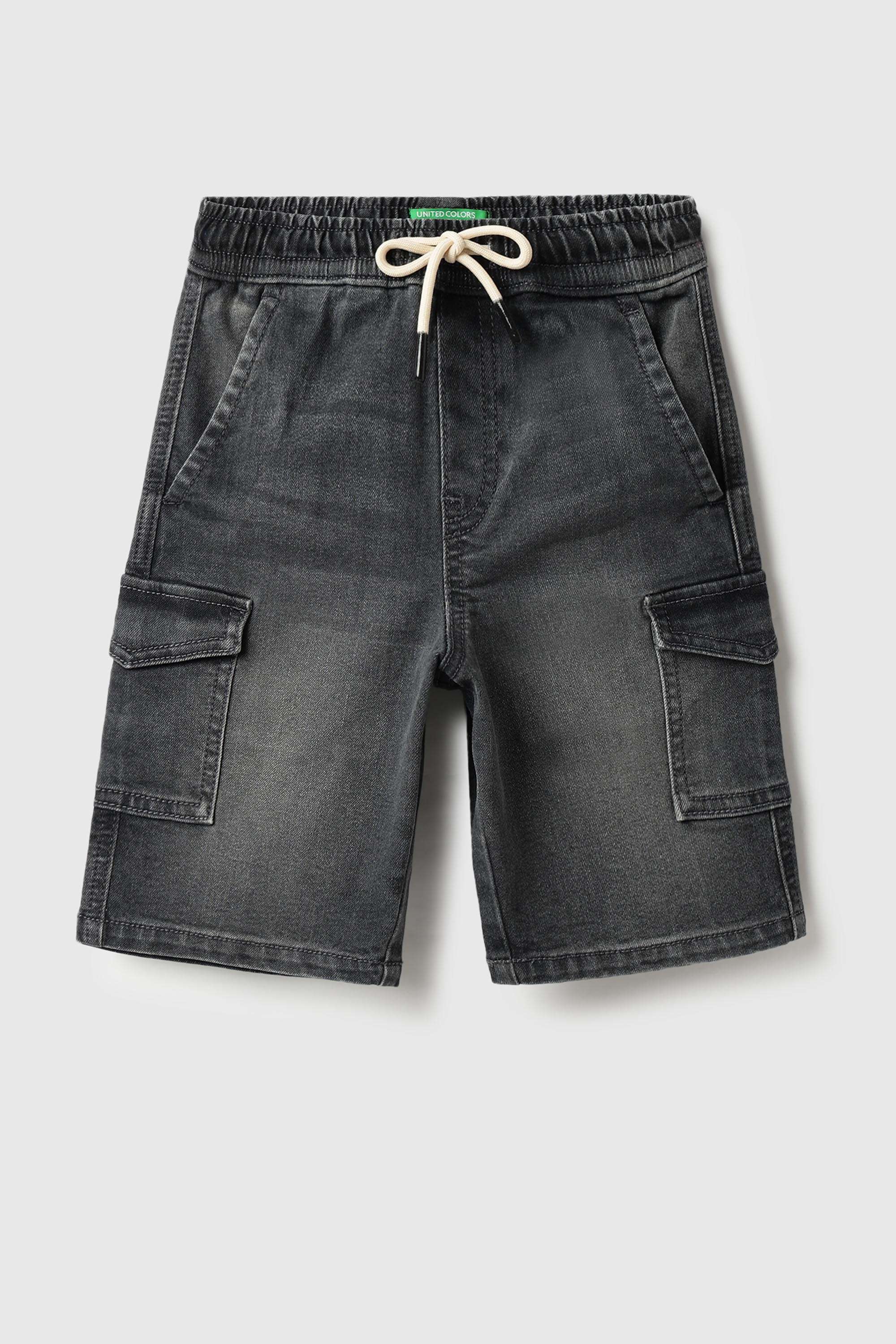Solid-Blended-Fabric-Regular-Fit-Boy-s-Shorts