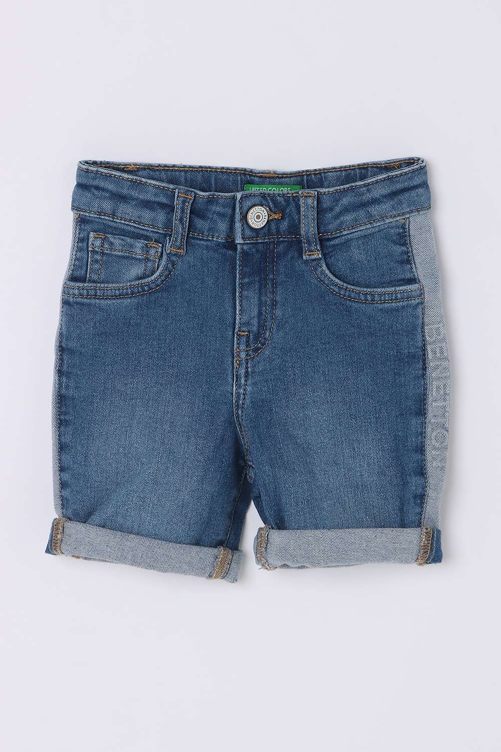 Solid-Blended-Fabric-Regular-Fit-Unisex-Shorts