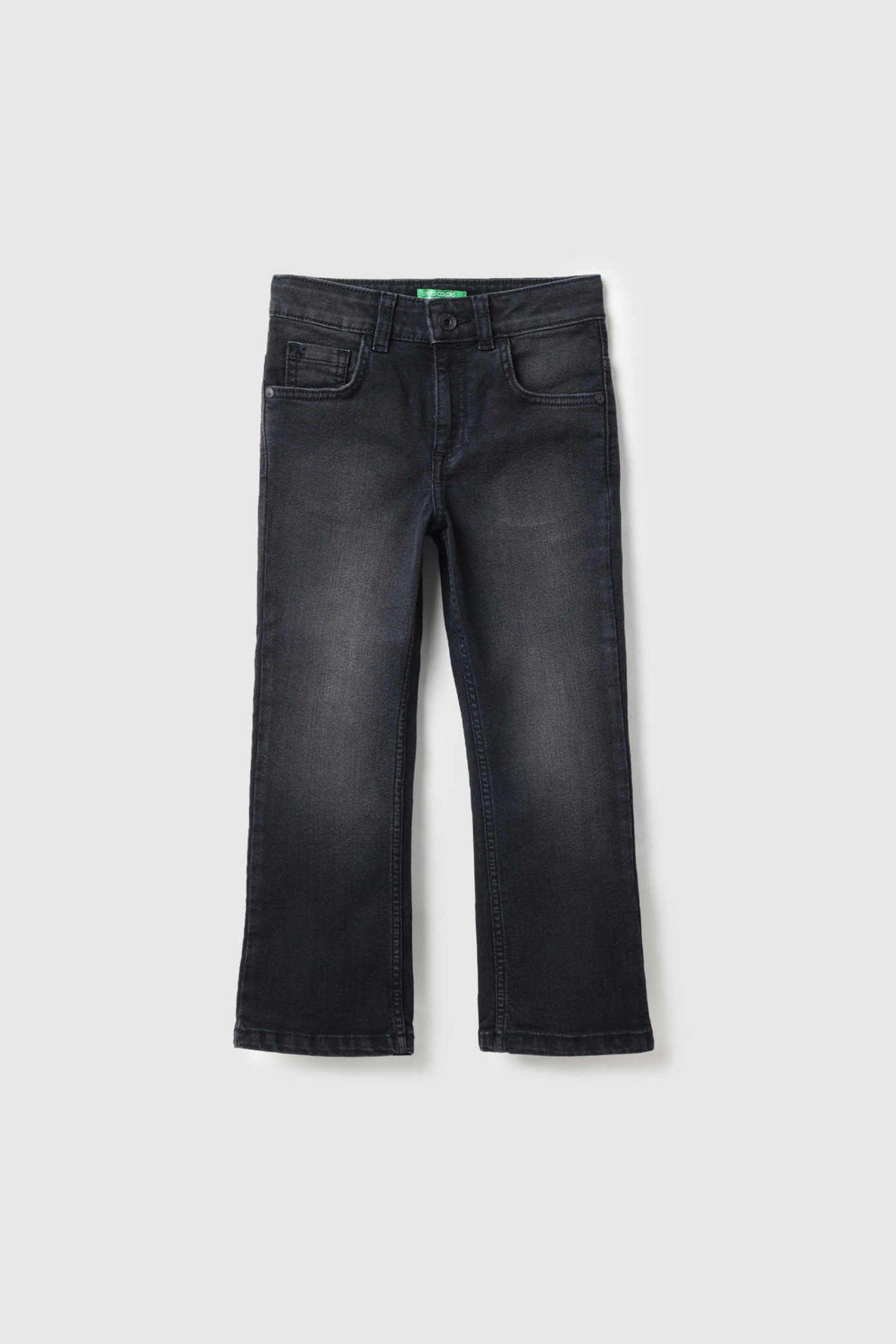 Solid-Cotton-Blend-Bootcut-Fit-Boys-Jeans
