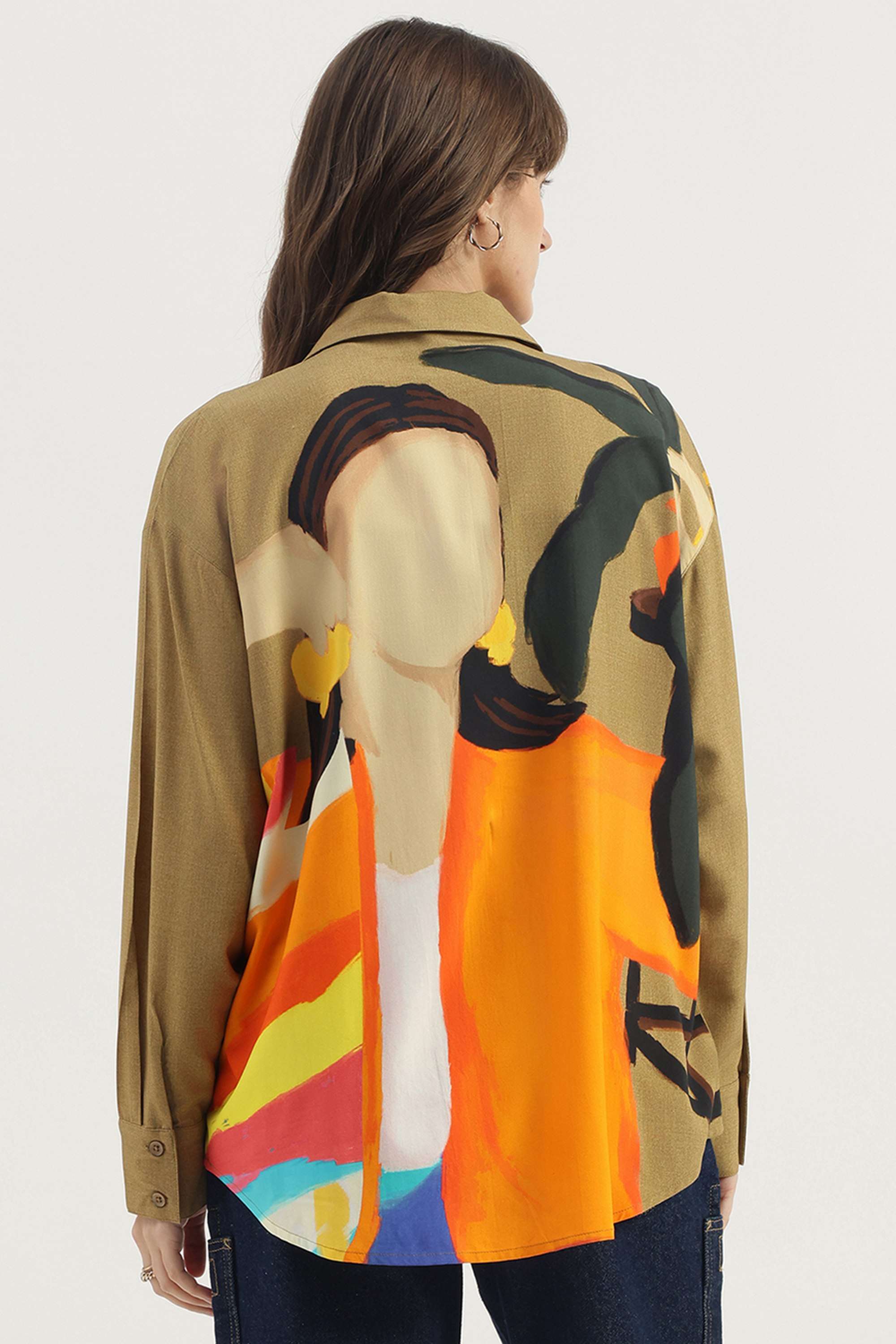 Printed-Blended-Fabric-Women-Casual-Wear-Shirt