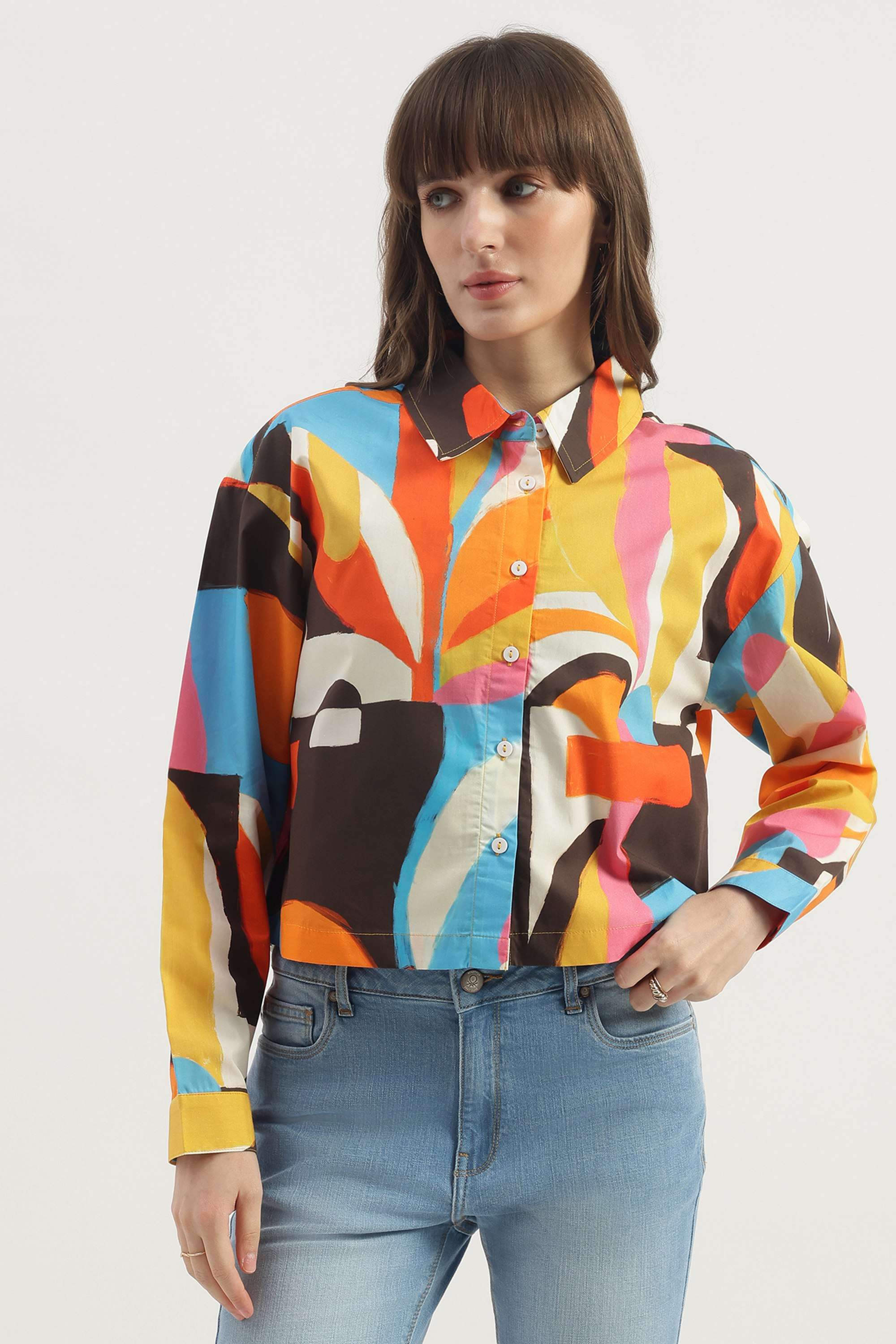 Printed-Blended-Fabric-Women-s-Casual-Wear-Shirt