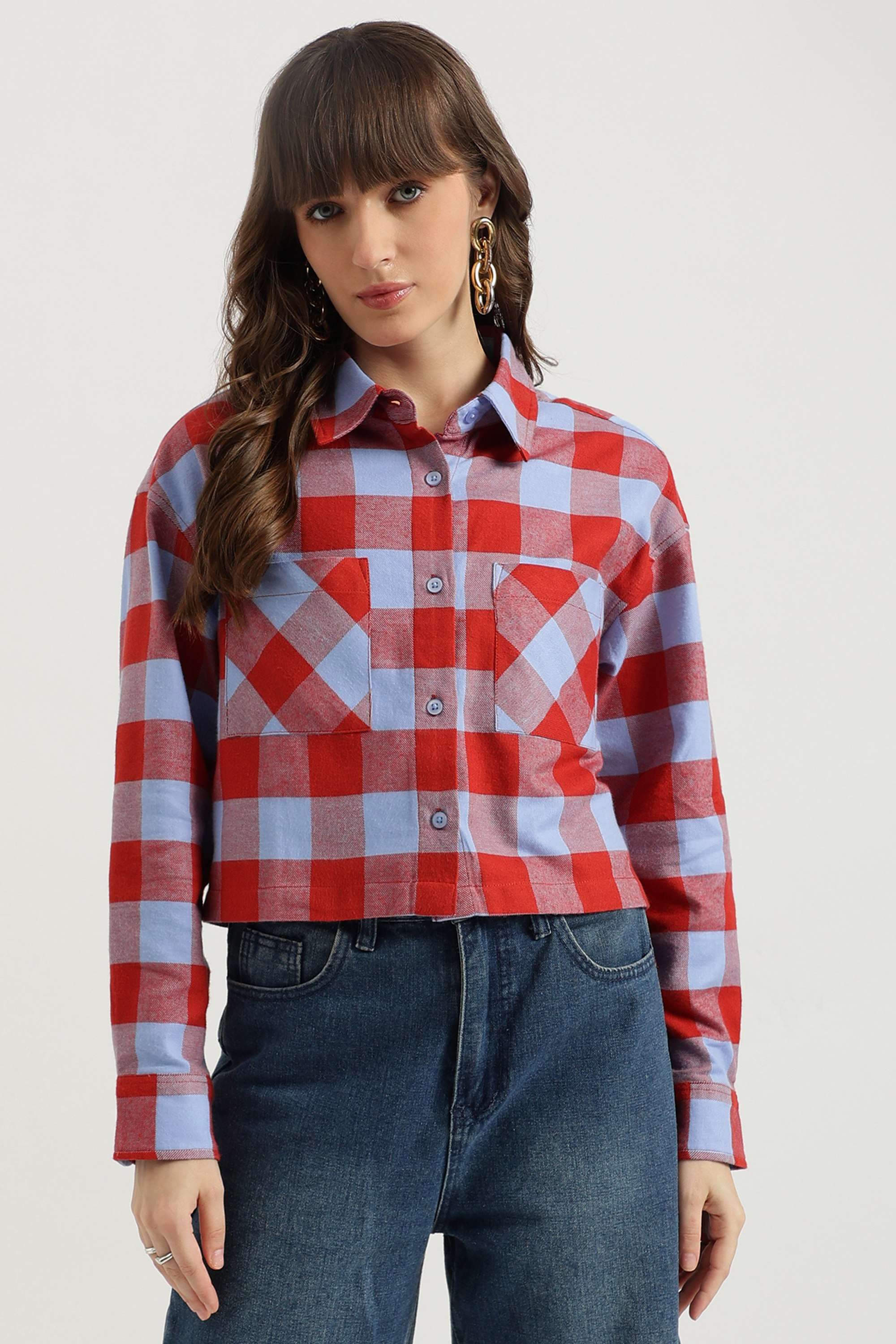 Printed-Blended-Fabric-Women-s-Casual-Wear-Shirt