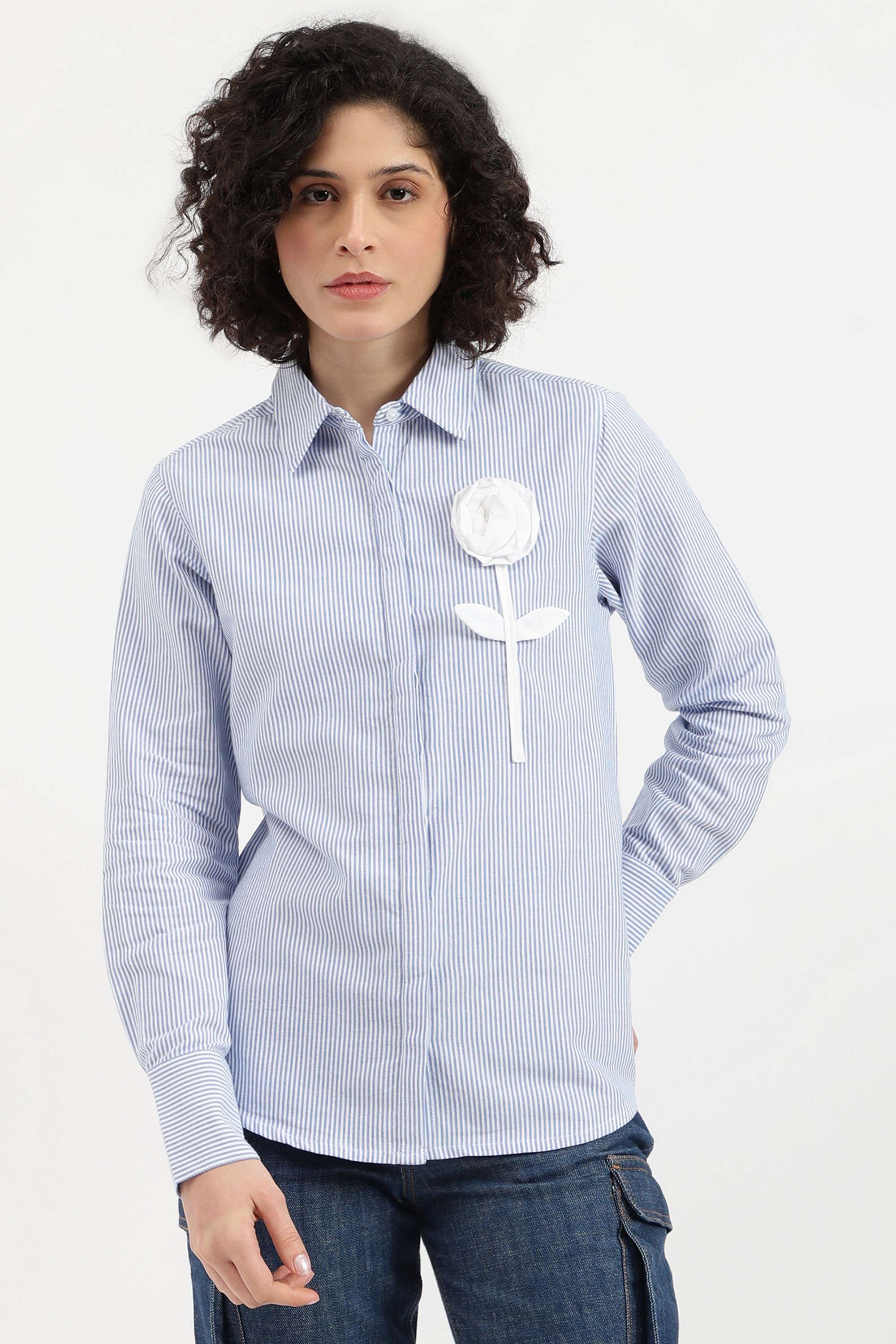 Printed-Blended-Fabric-Women-s-Casual-Wear-Shirt