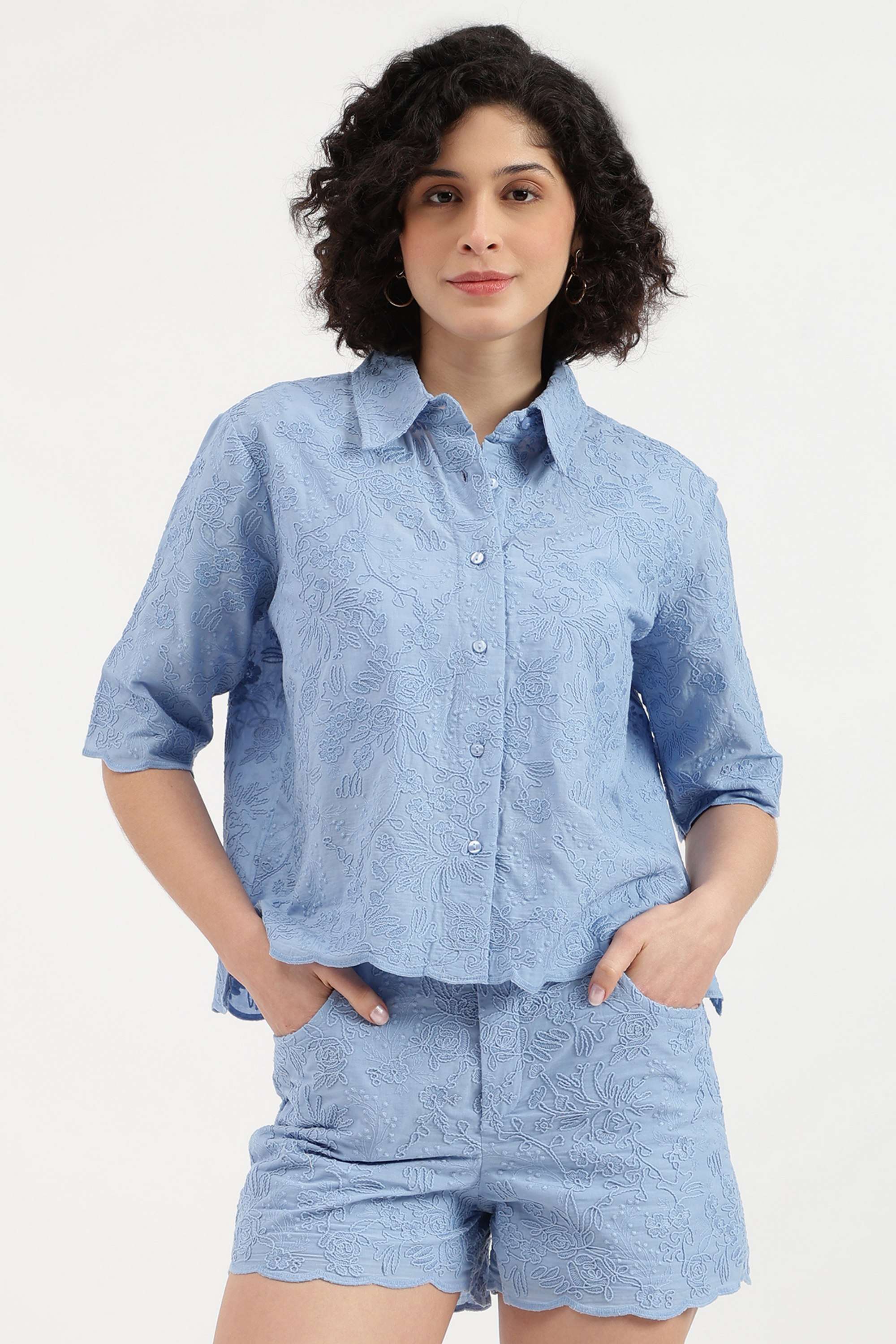 Printed-Blended-Fabric-Women-s-Casual-Wear-Shirt