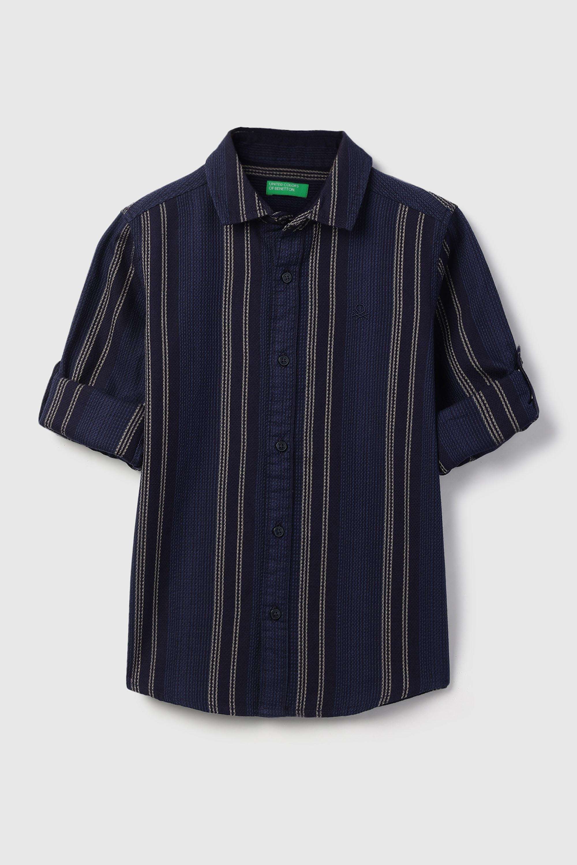 Stripes-Cotton-Collared-Boy-s-Shirt