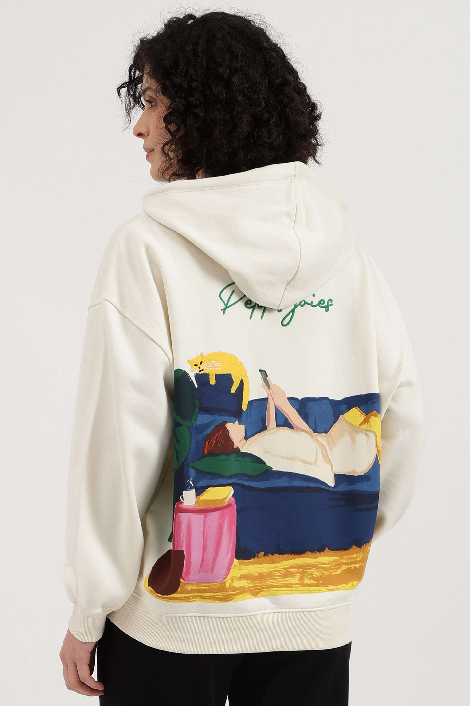 Printed-Blended-Fabric-Women-s-Sweatshirt