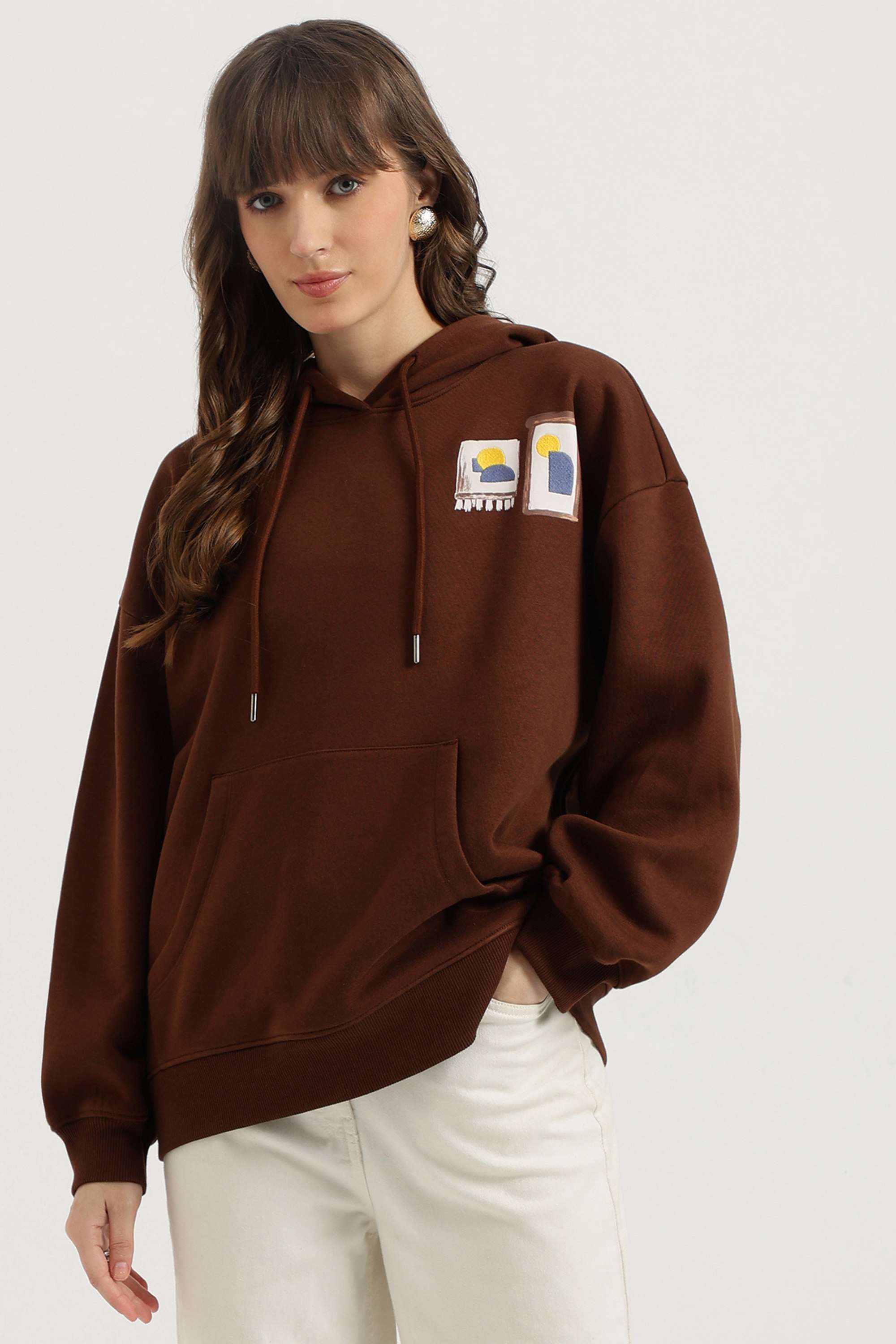 Printed-Blended-Fabric-Women-s-Sweatshirt