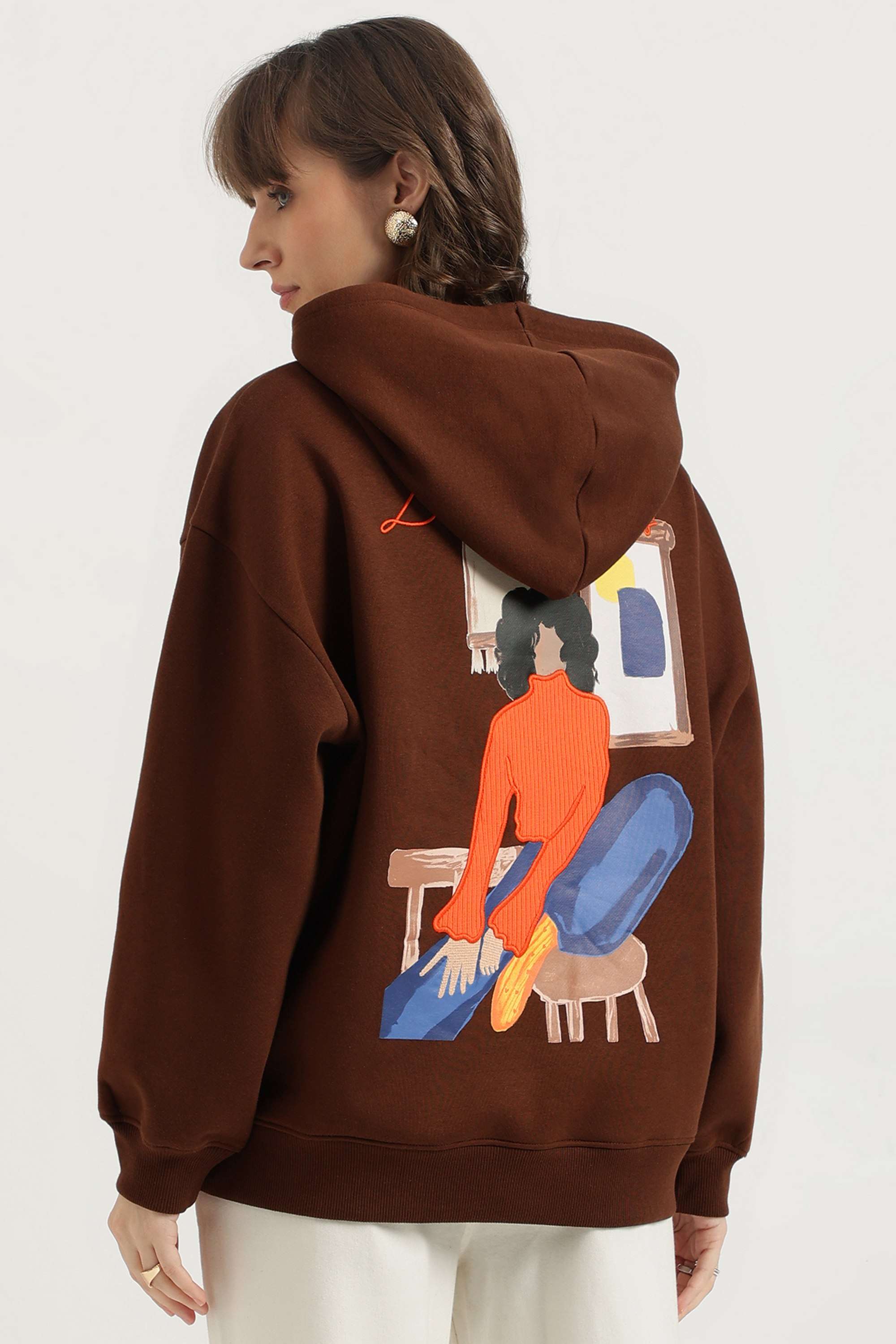 Printed-Blended-Fabric-Women-s-Sweatshirt