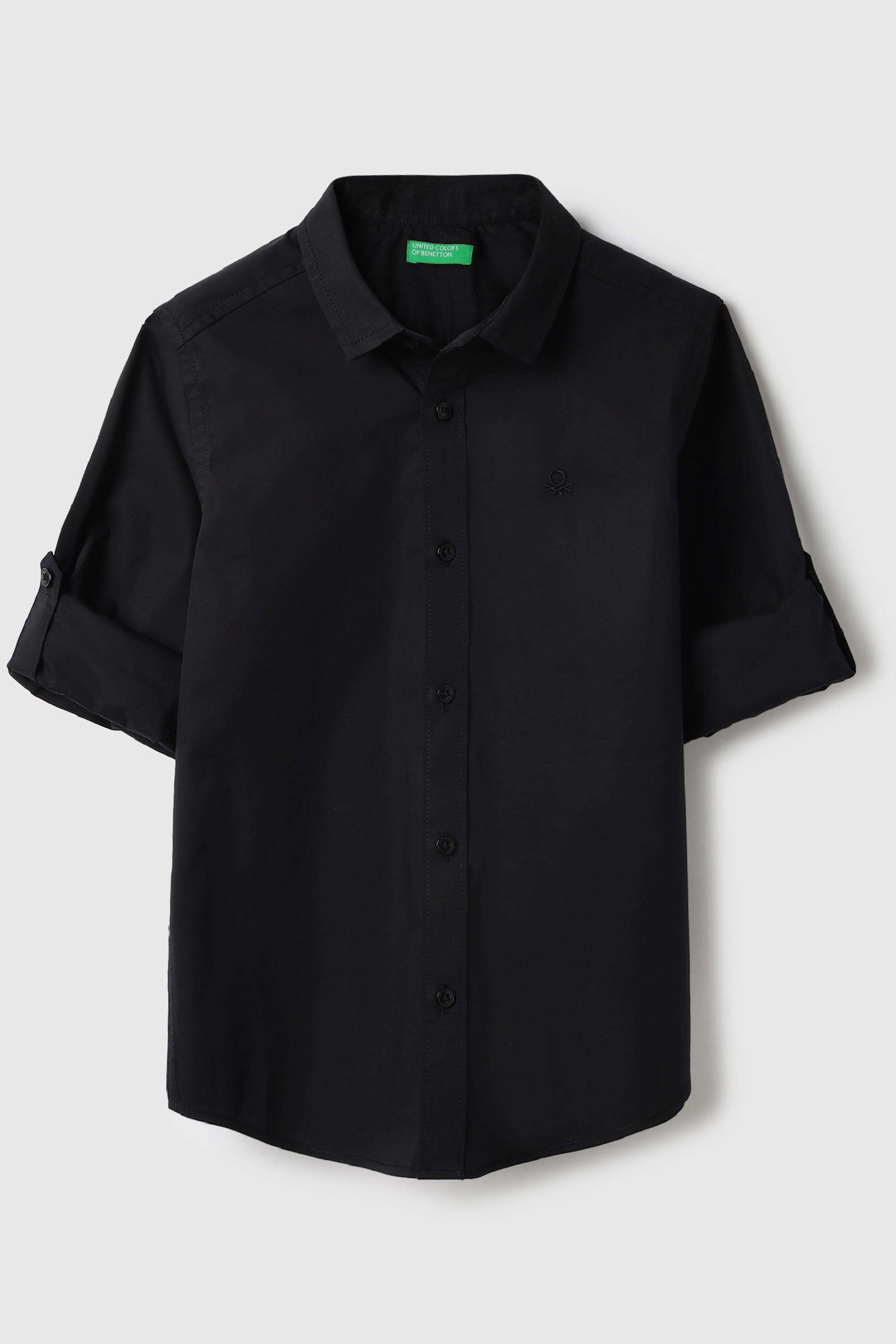 Solid-Cotton-Collared-Boy-s-Shirt