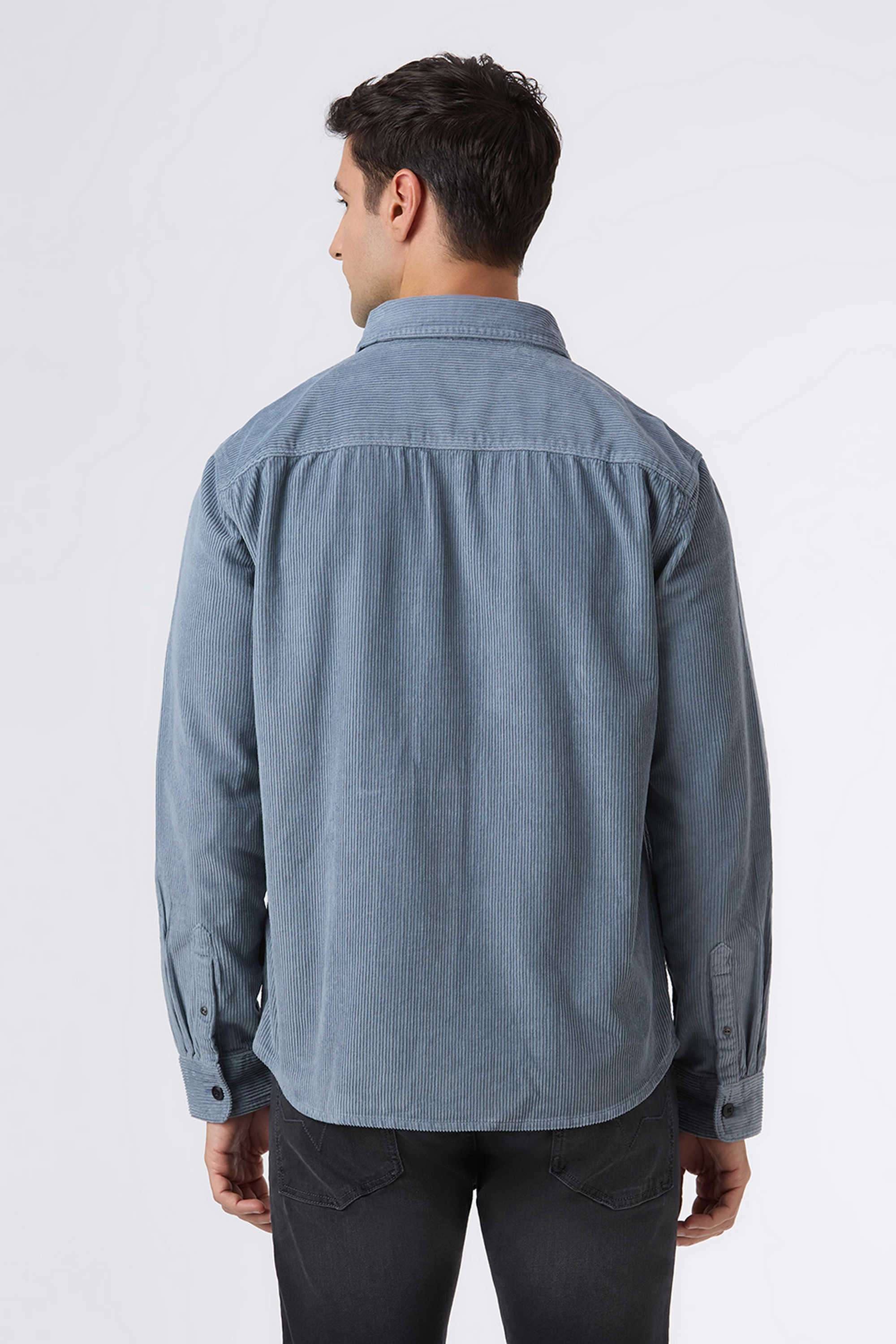 Solid-Cotton-Oversized-Fit-Men-s-Shirt