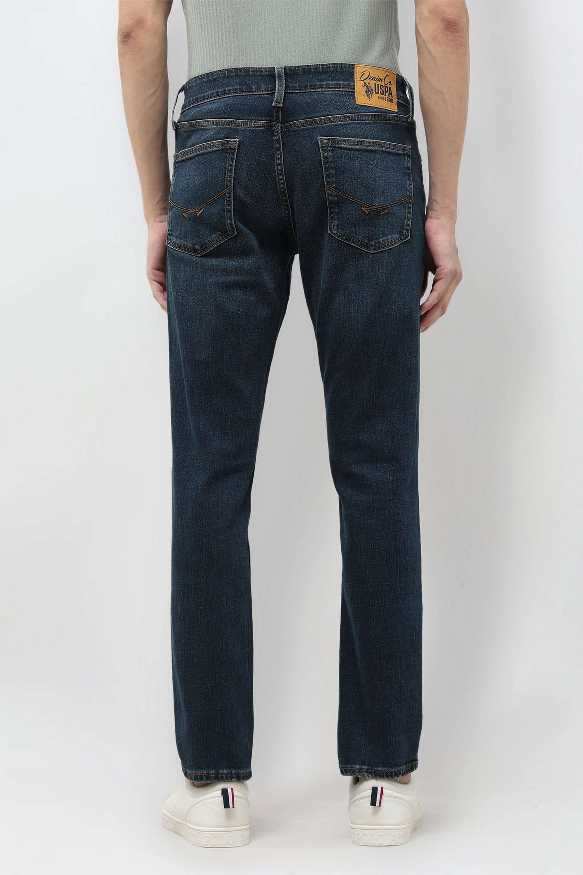 Dark-Wash-Cotton-Tapered-Fit-Men-s-Jeans