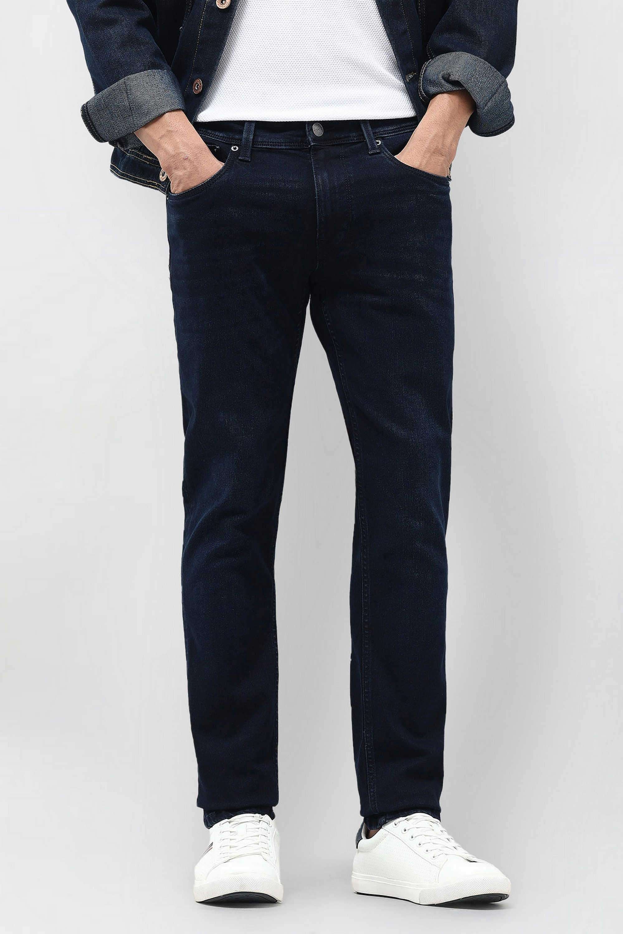 Solid-Cotton-Tapered-Fit-Men-s-Jeans