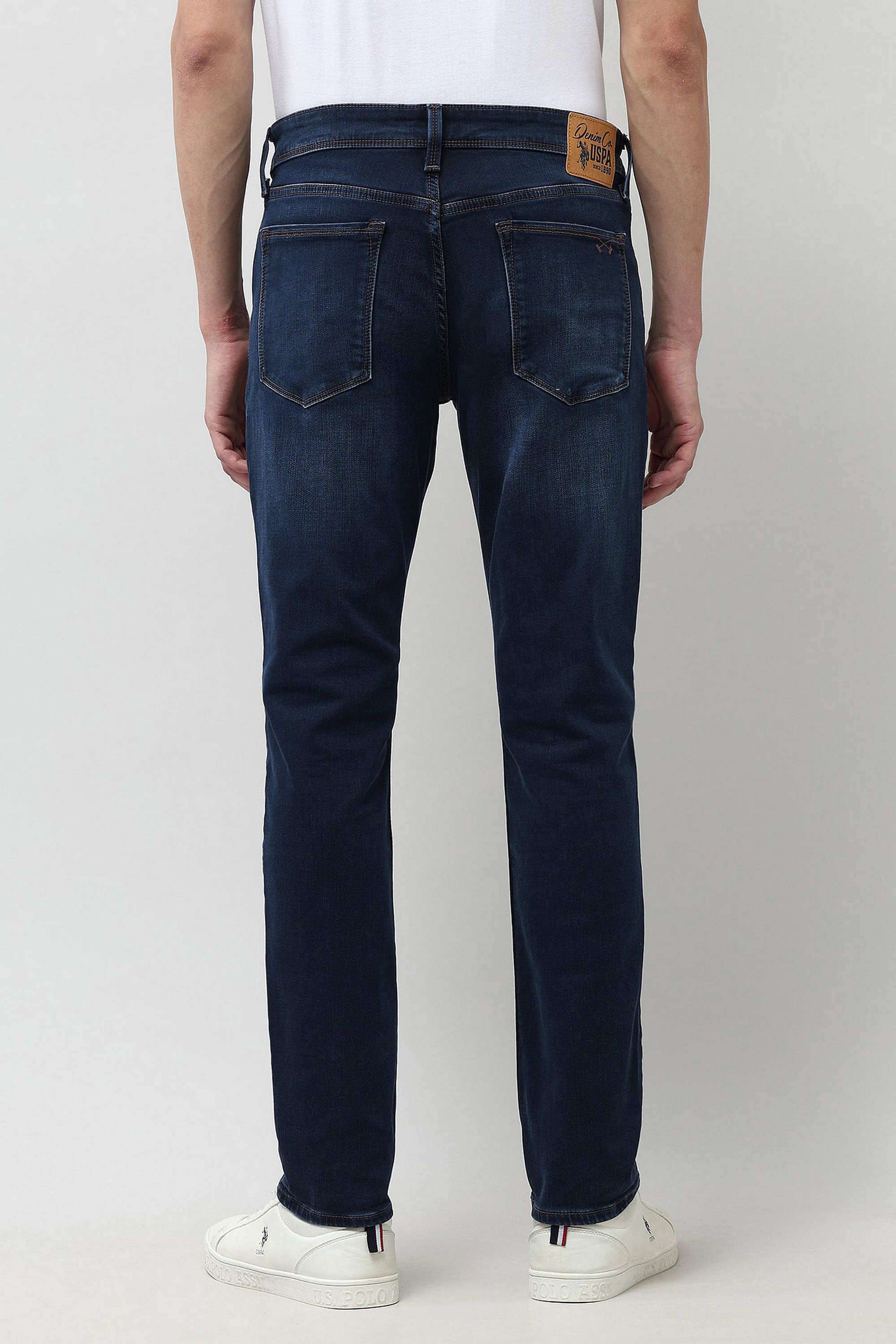 Dark-Wash-Cotton-Tapered-Fit-Men-s-Jeans