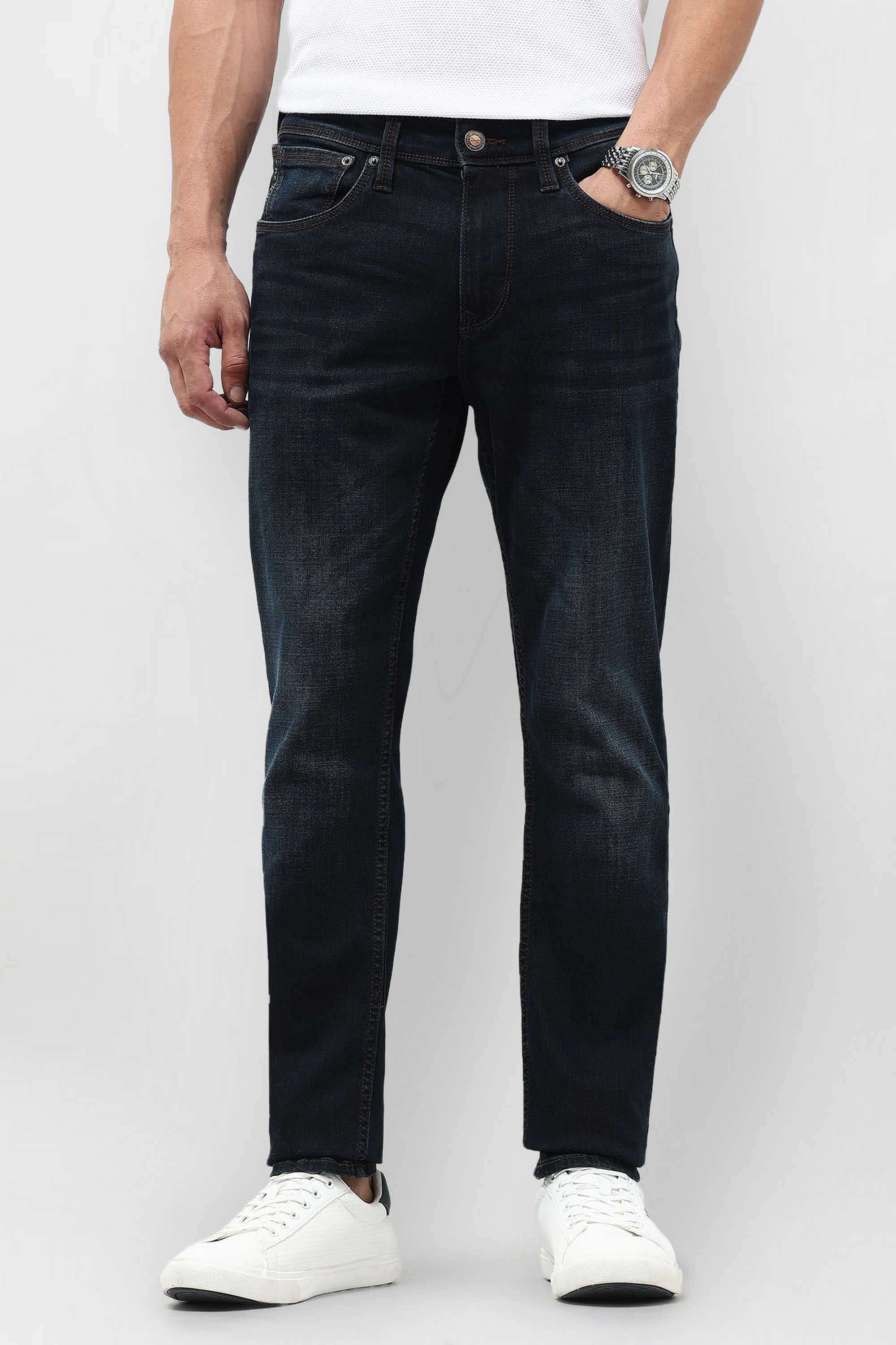 Solid-Cotton-Tapered-Fit-Men-s-Jeans