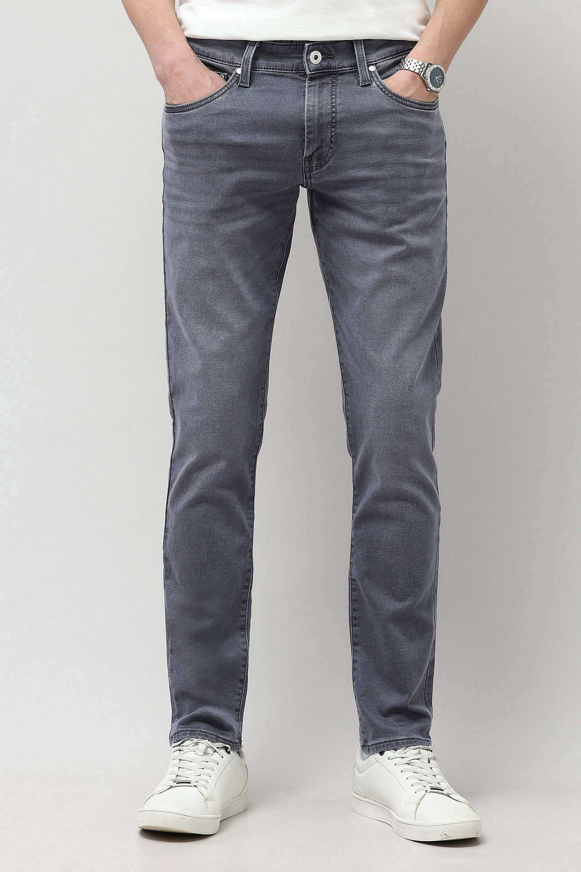 Dark-Wash-Cotton-Tapered-Fit-Men-s-Jeans