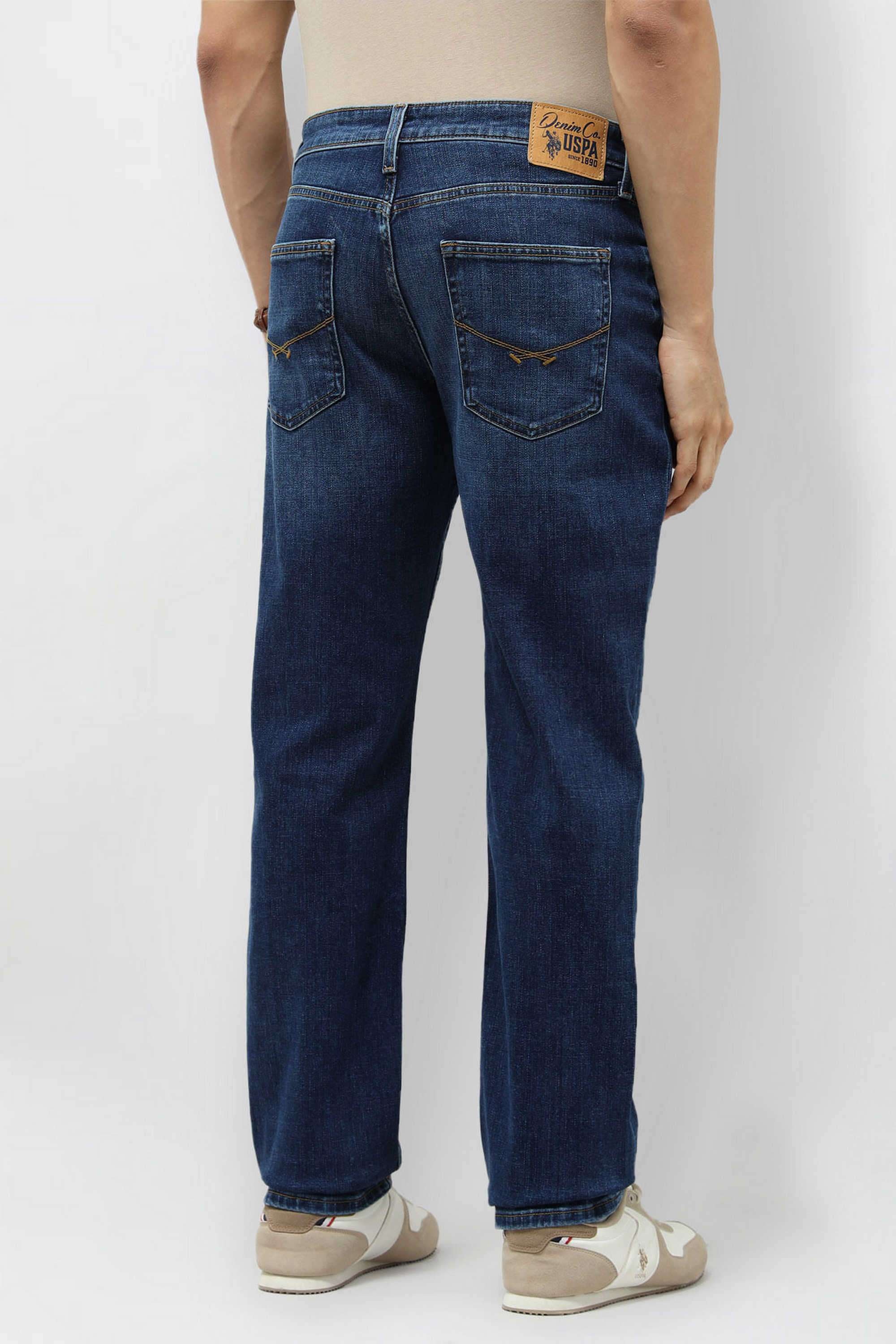 Solid-Cotton-Straight-Fit-Men-s-Jeans