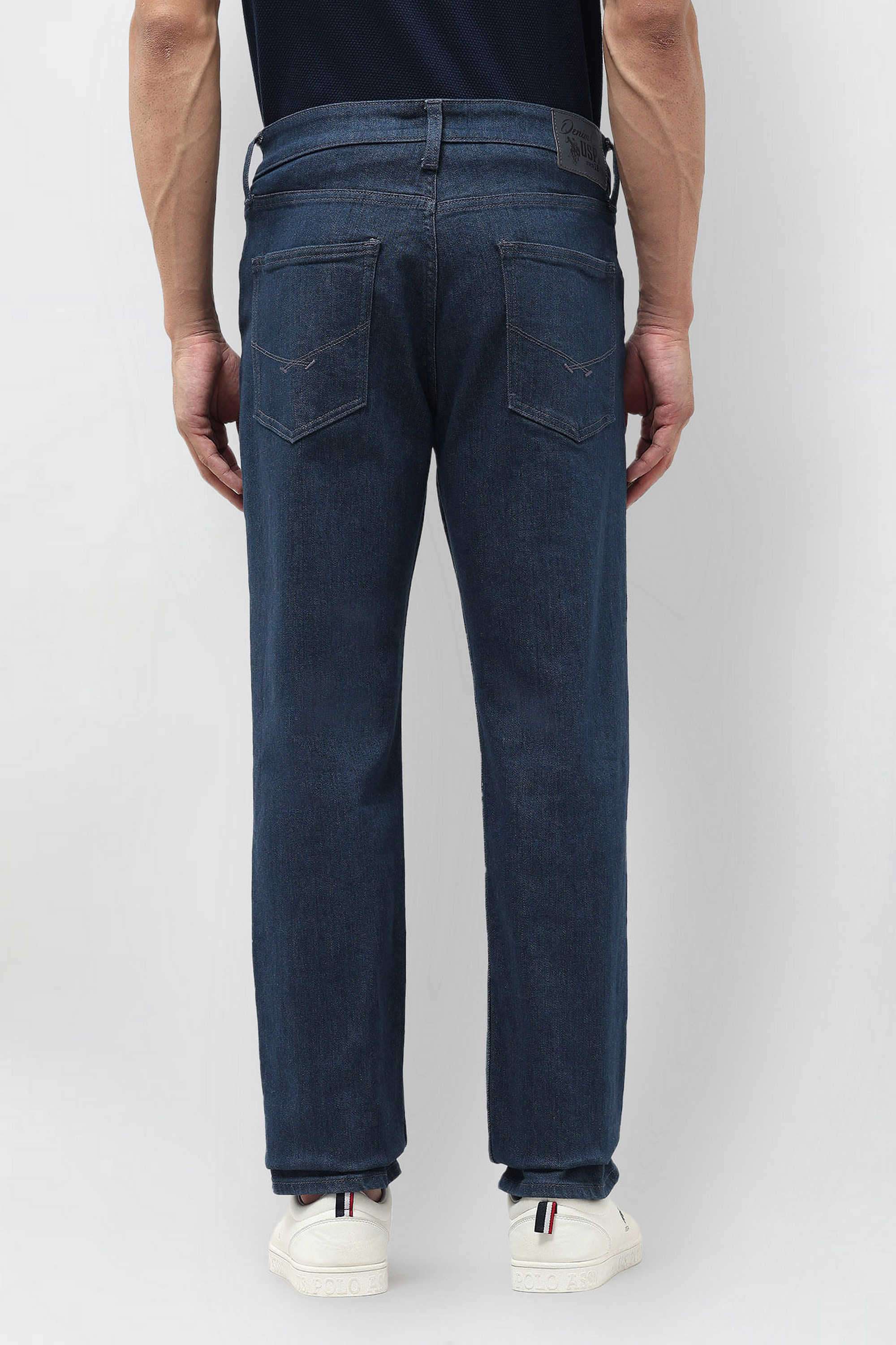 Solid-Cotton-Straight-Fit-Men-s-Jeans