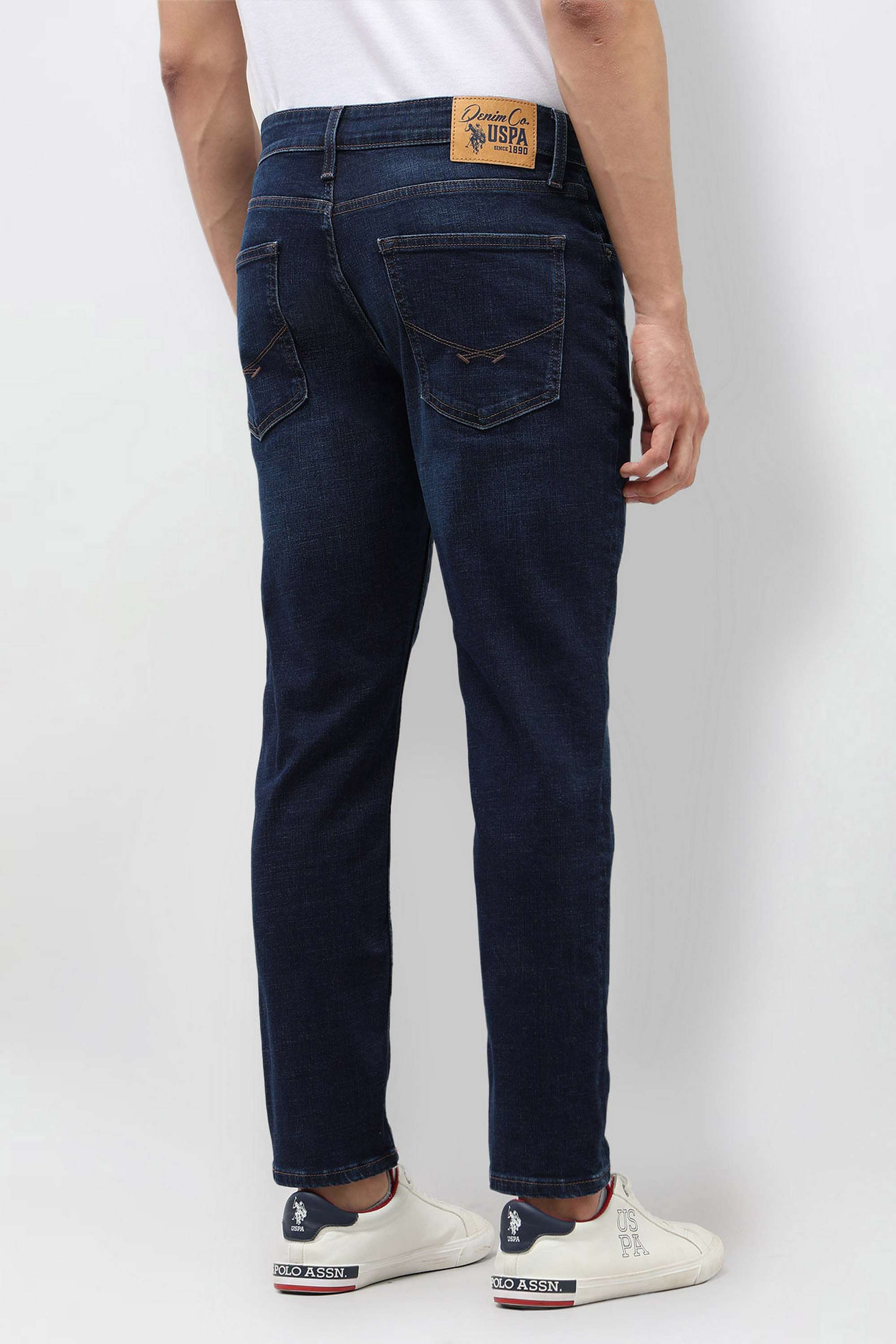 Dark-Wash-Cotton-Tapered-Fit-Men-s-Jeans