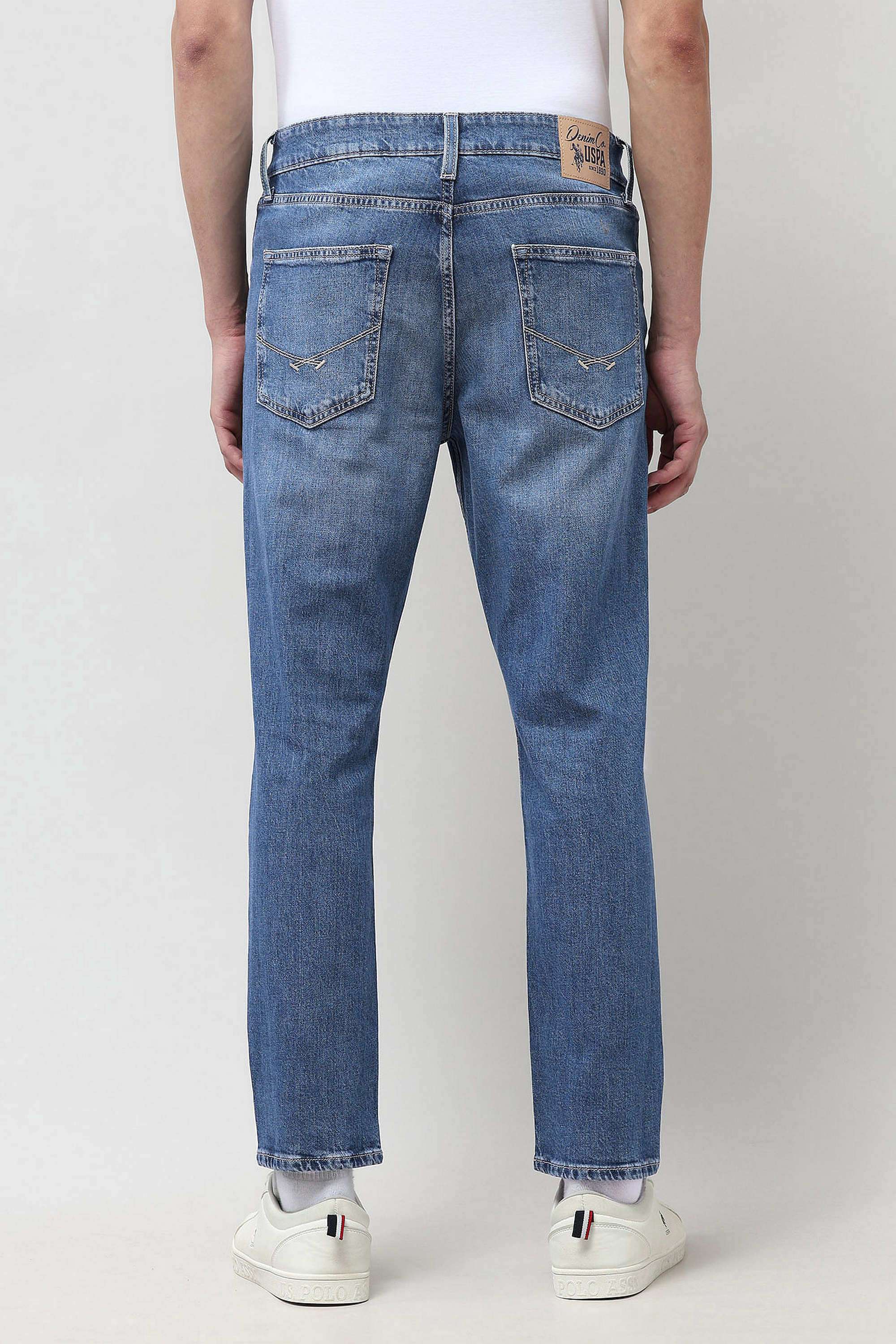 Light-Wash-Cotton-Tapered-Fit-Men-s-Jeans