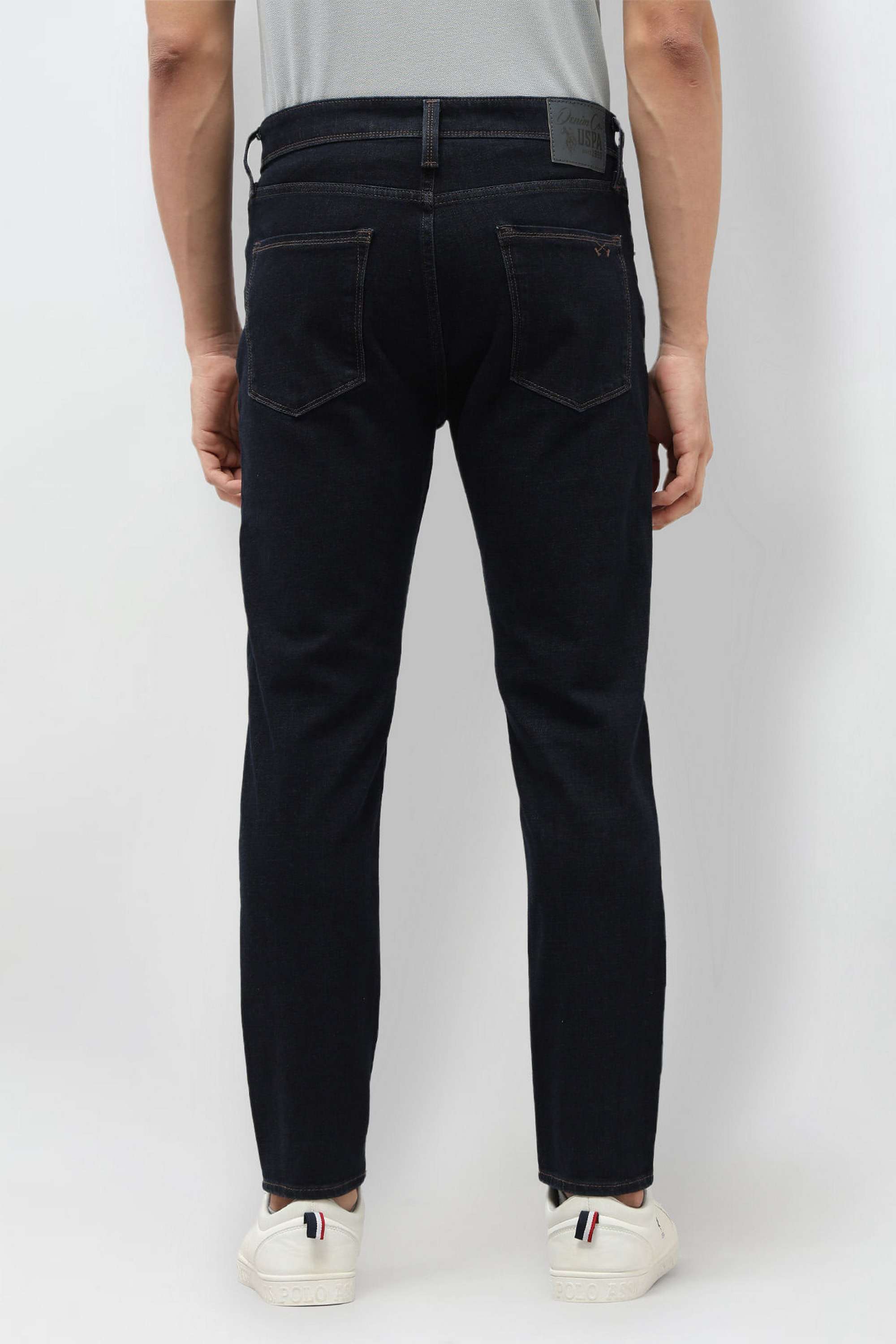 Dark-Wash-Cotton-Tapered-Fit-Men-s-Jeans