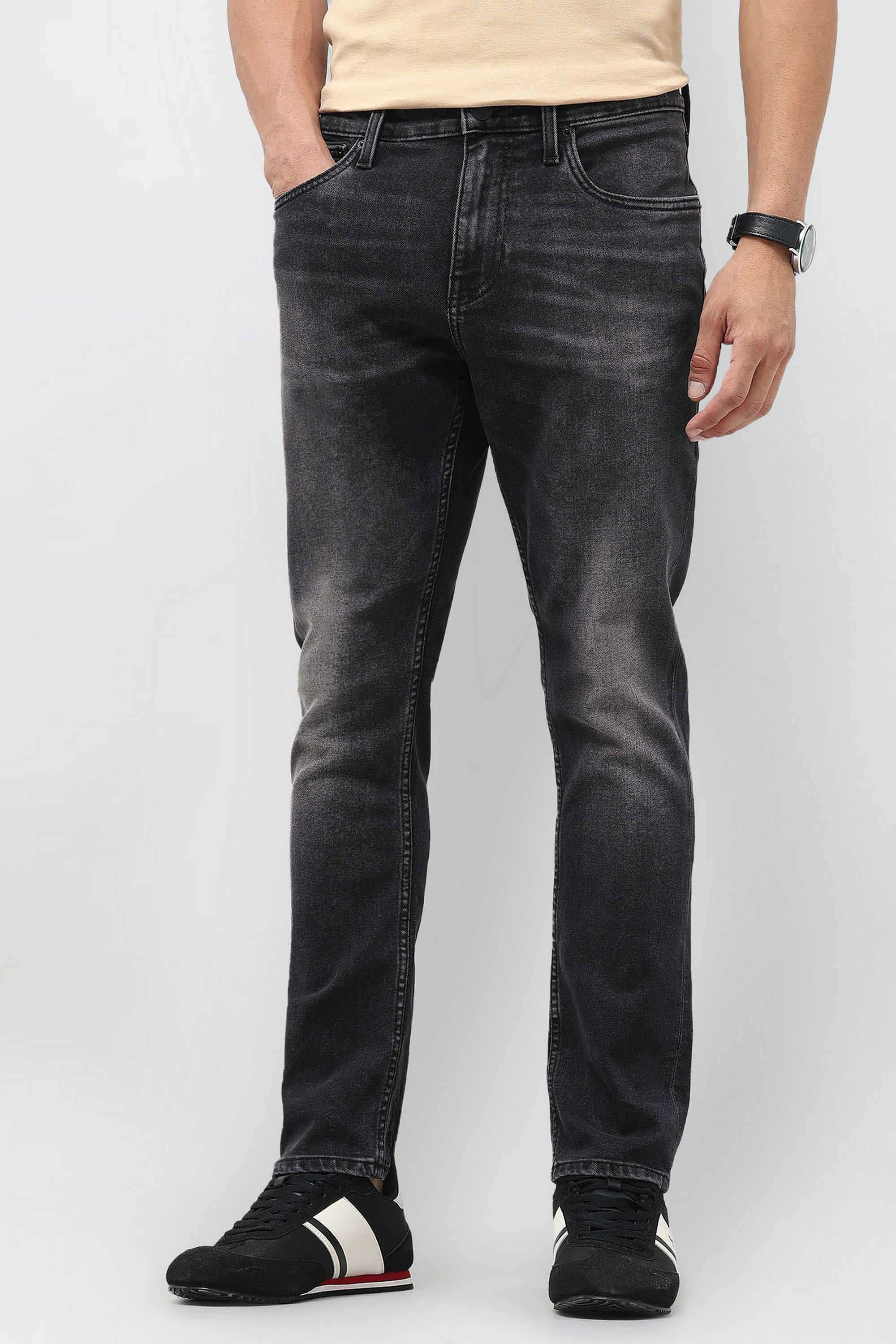 Solid-Cotton-Tapered-Fit-Men-s-Jeans