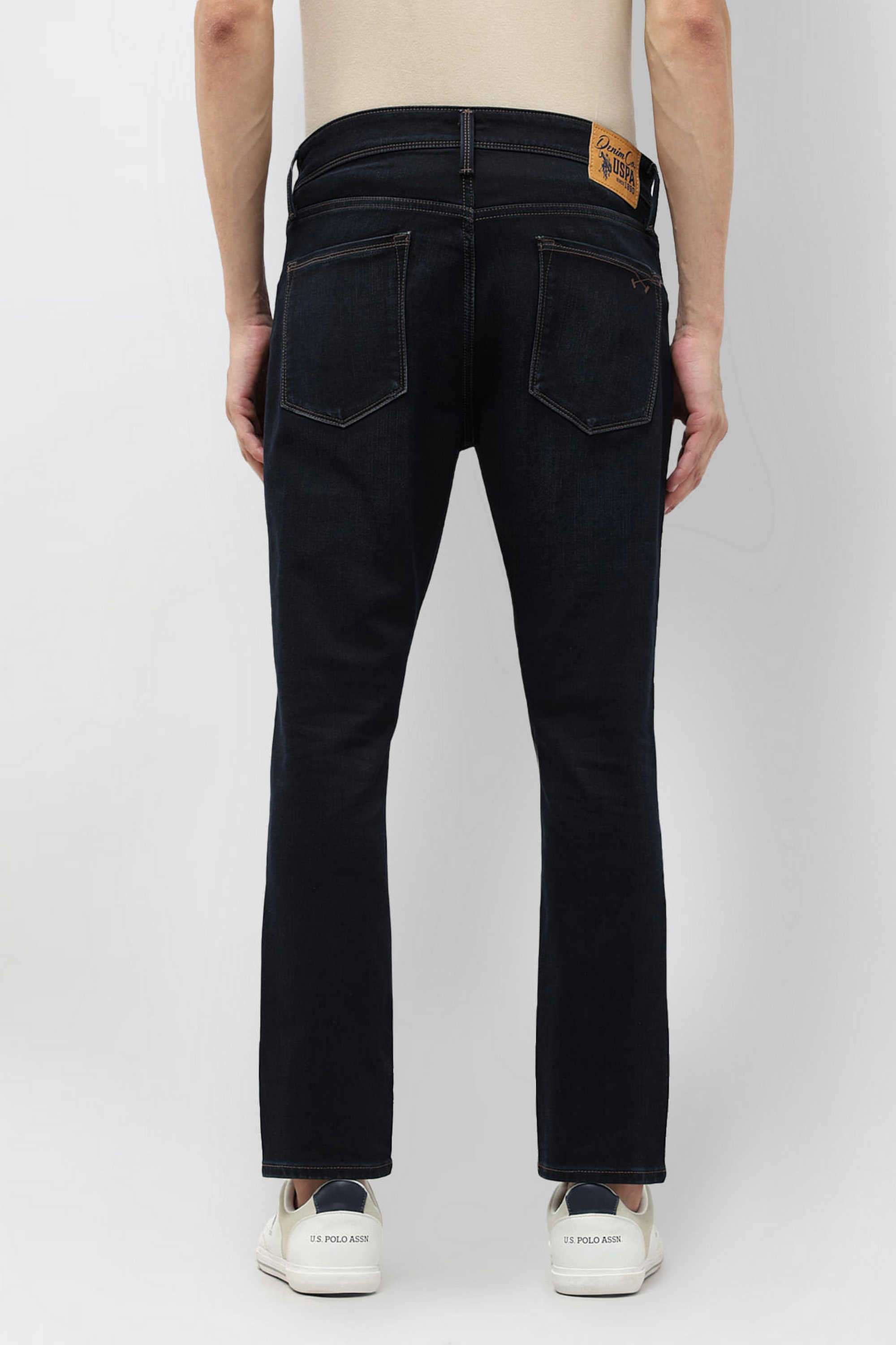 Solid-Cotton-Tapered-Fit-Men-s-Jeans