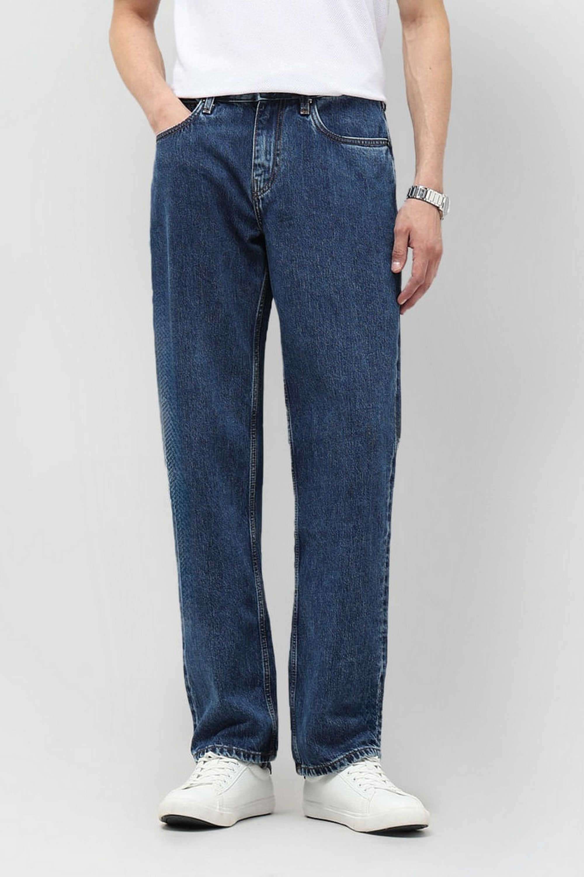 Solid-Cotton-Regular-Fit-Men-s-Jeans