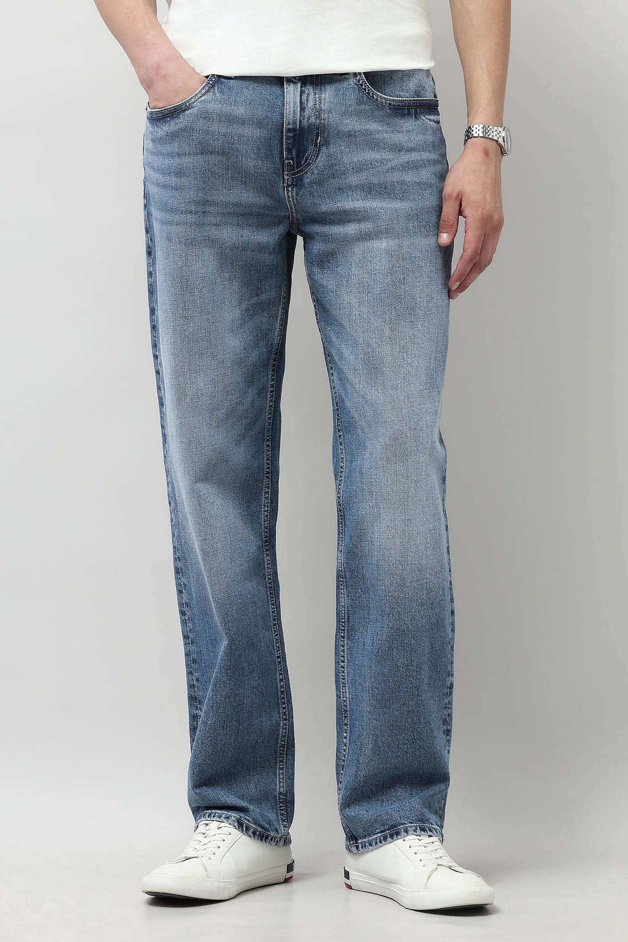 Light-Wash-Cotton-Regular-Fit-Men-s-Jeans