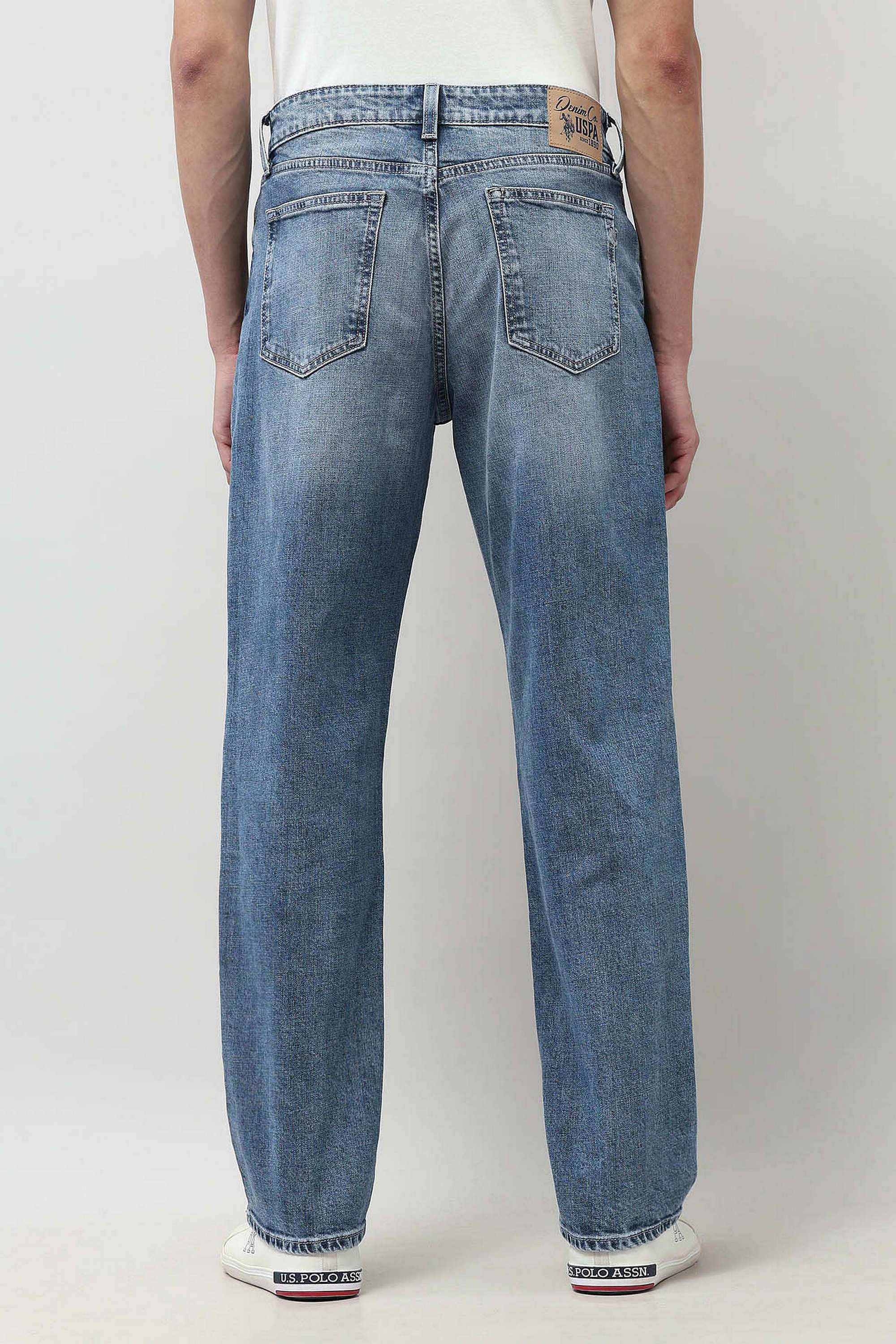 Light-Wash-Cotton-Regular-Fit-Men-s-Jeans