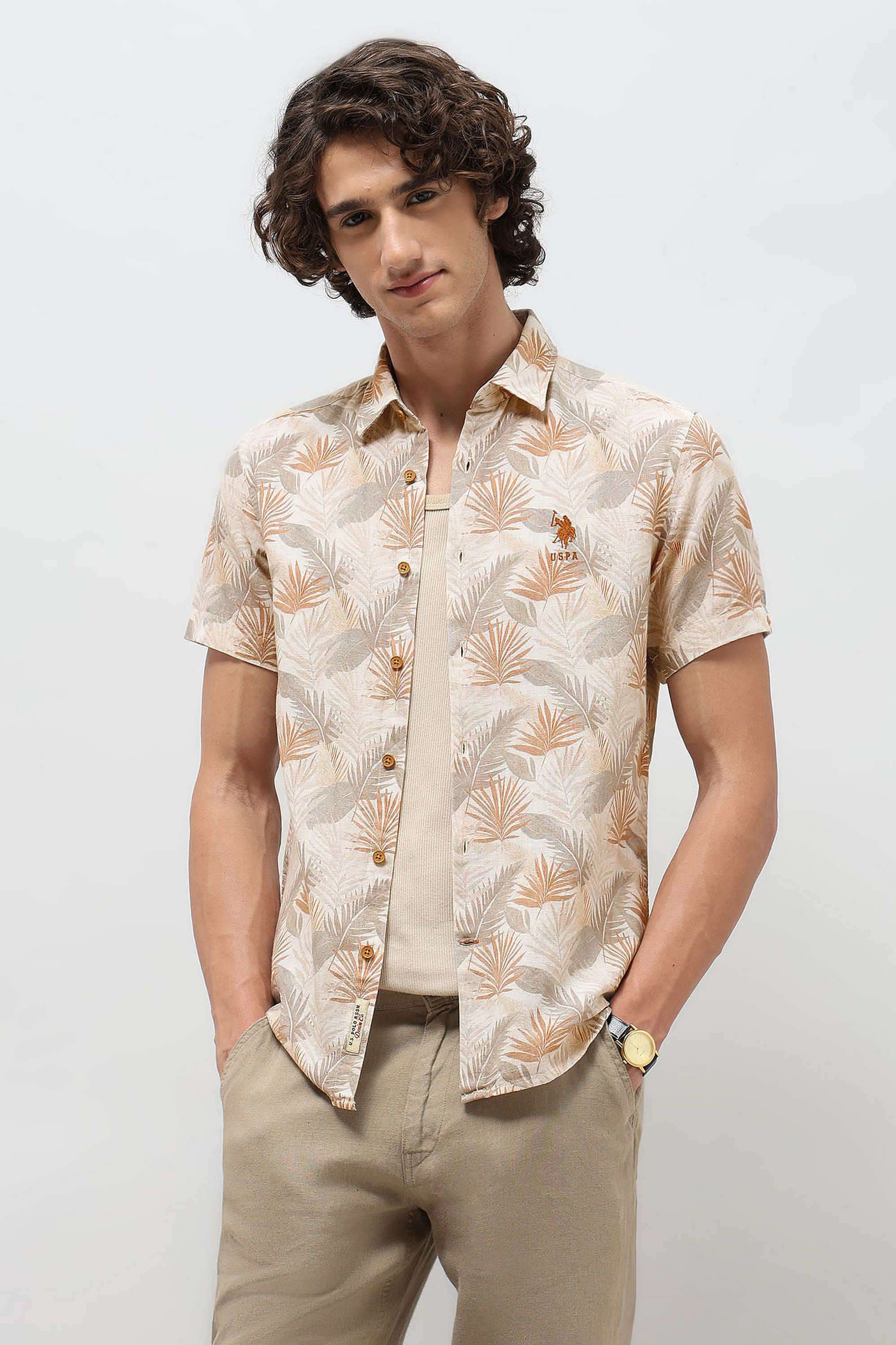 Floral-Cotton-Regular-Fit-Men-s-Shirt