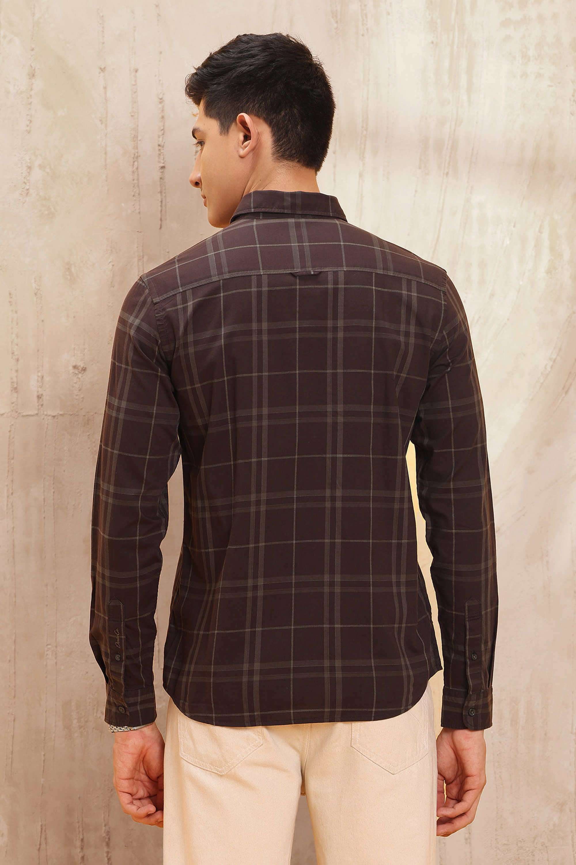 Checks-Cotton-Men-Casual-Wear-Regular-Fit-Shirt