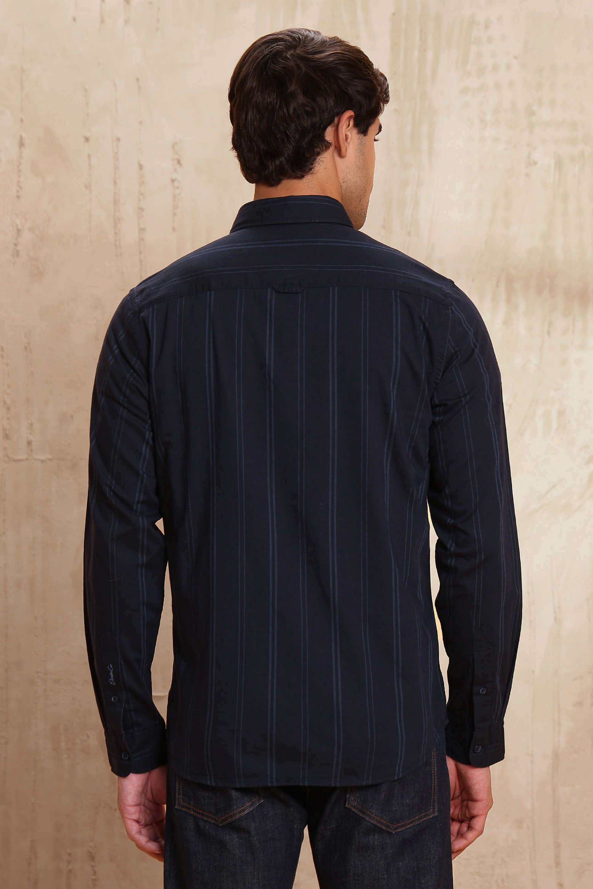 Stripes-Cotton-Men-Casual-Wear-Regular-Fit-Shirt