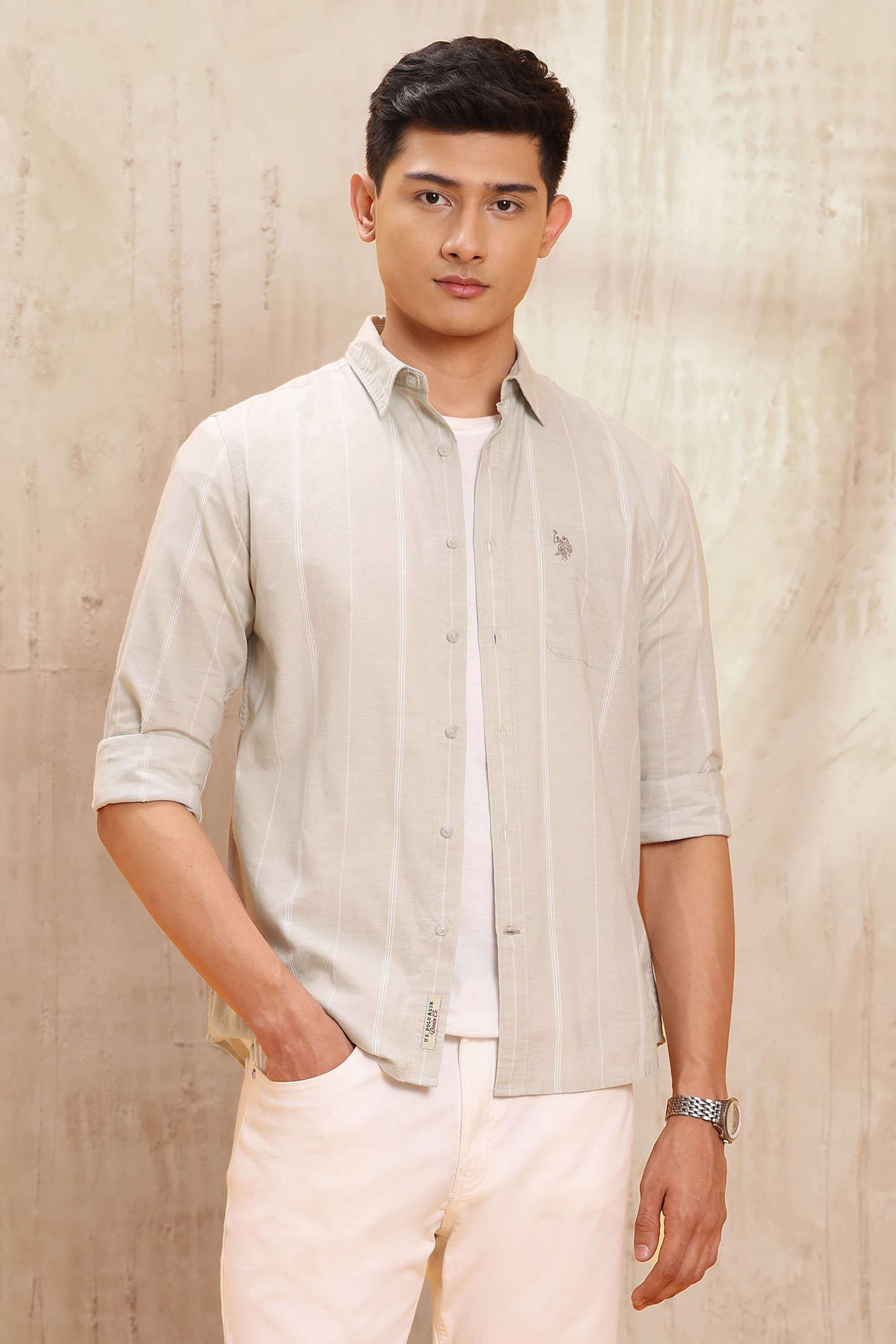 Stripes-Cotton-Regular-Fit-Men-s-Casual-Wear-Shirt