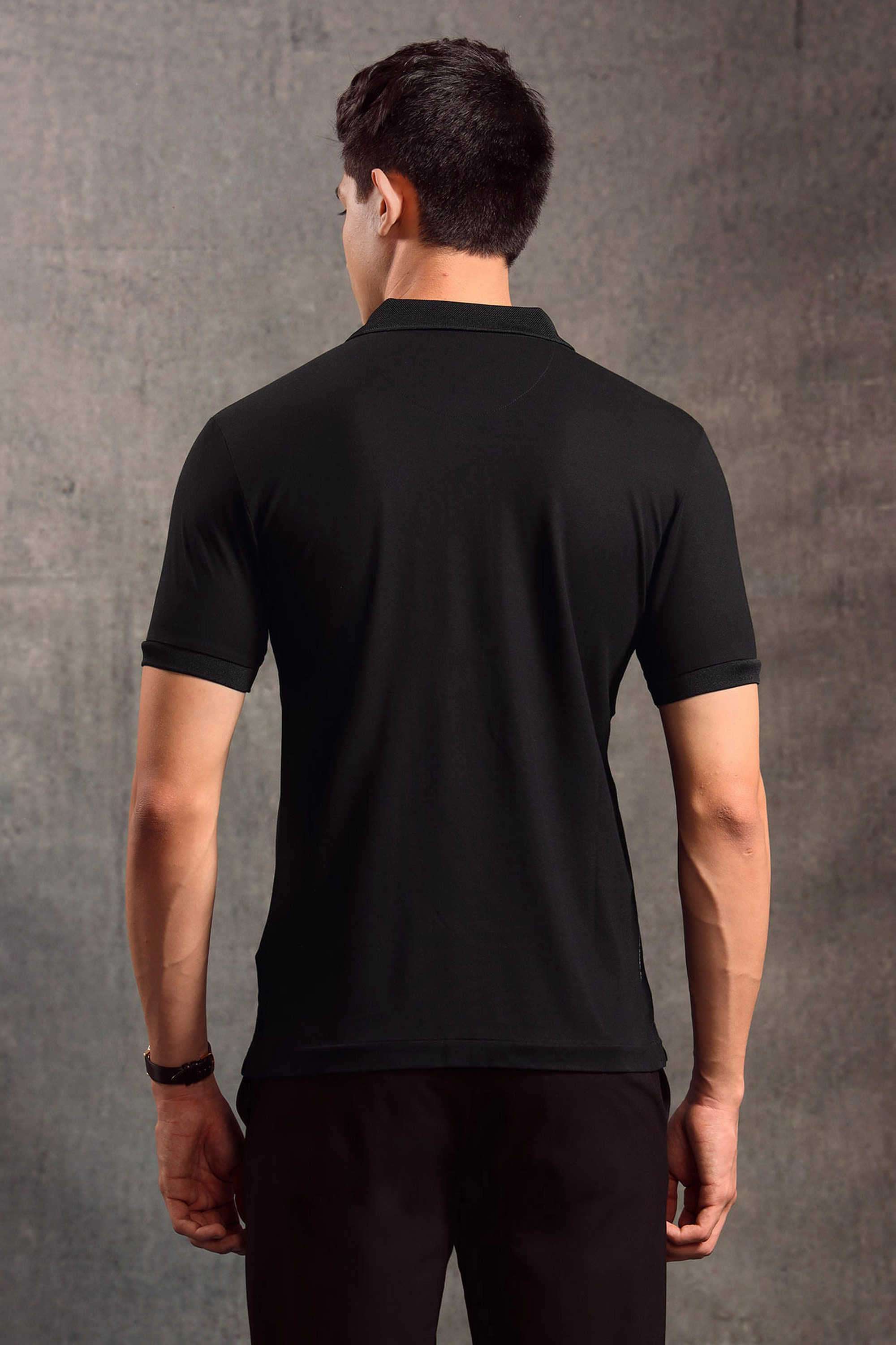 Solid-Nylon-Polo-Men-s-T-Shirt
