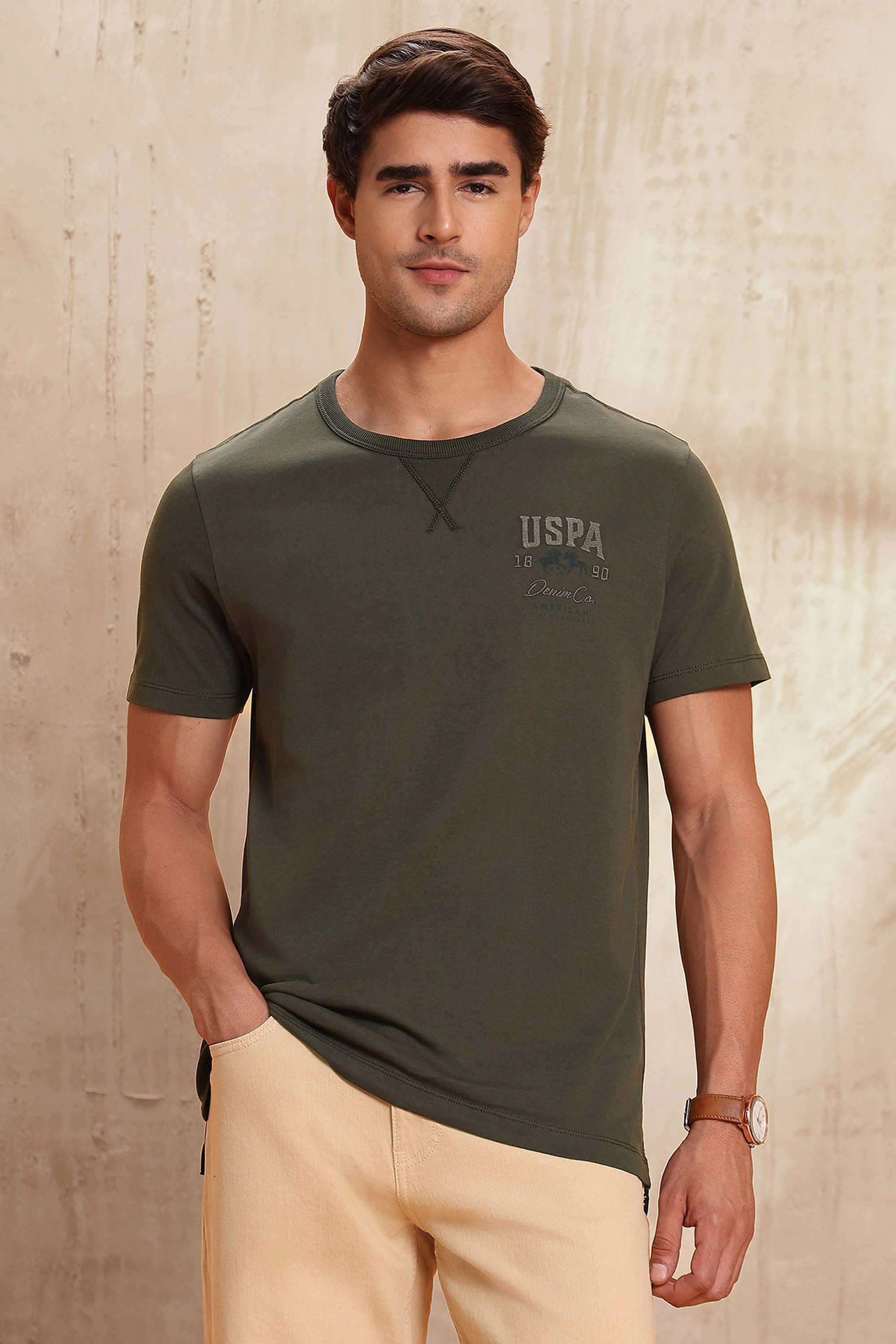 Solid-Cotton-Men-Casual-Wear-Regular-Fit-T-Shirt
