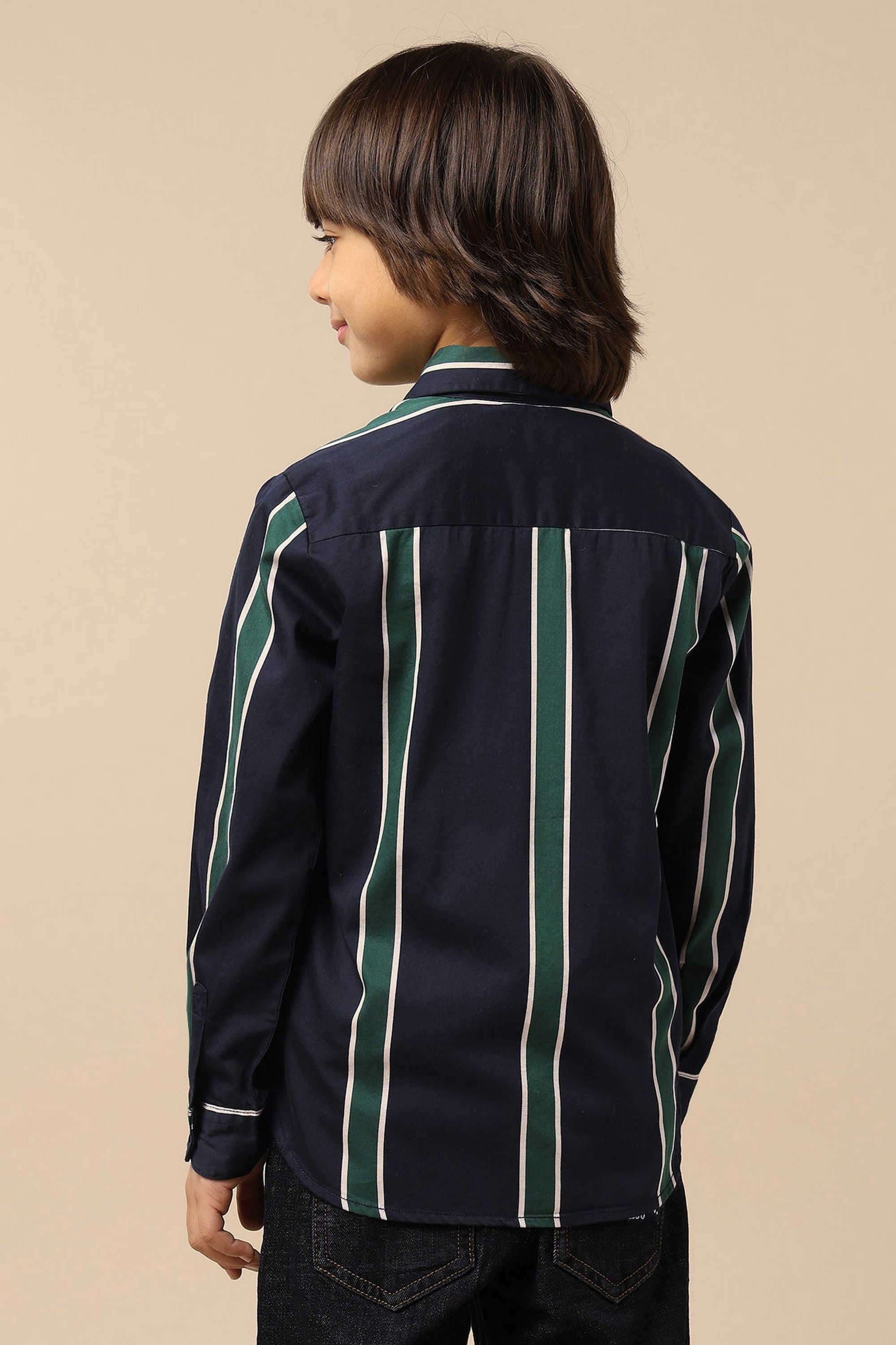 Stripes-Cotton-Collared-Boy-s-Shirt