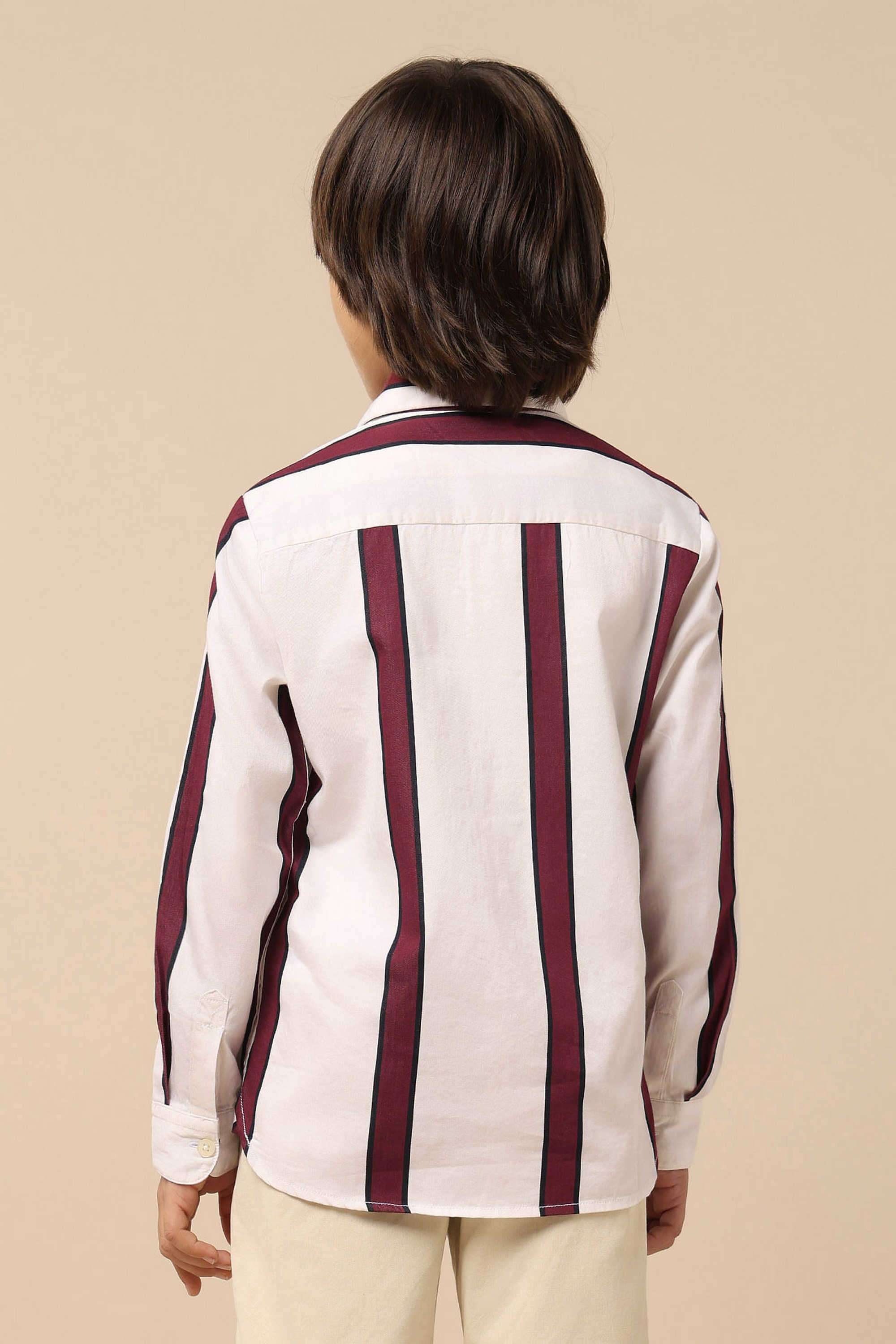 Stripes-Cotton-Collared-Boy-s-Shirt