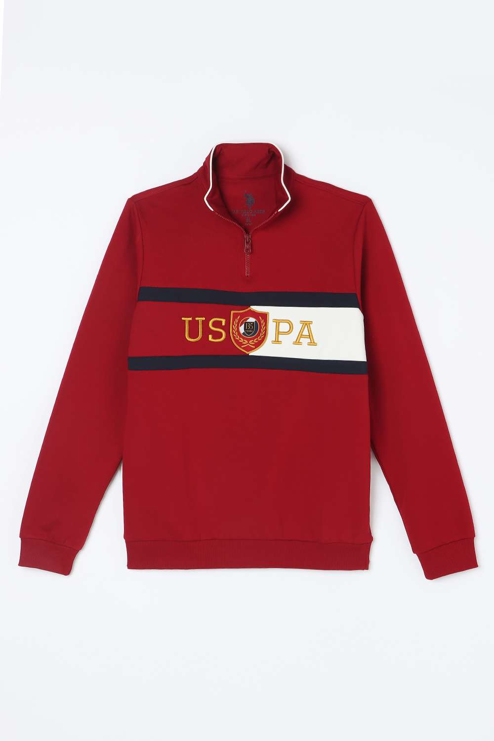 Color-Block-Cotton-High-neck-Boy-s-Sweatshirt