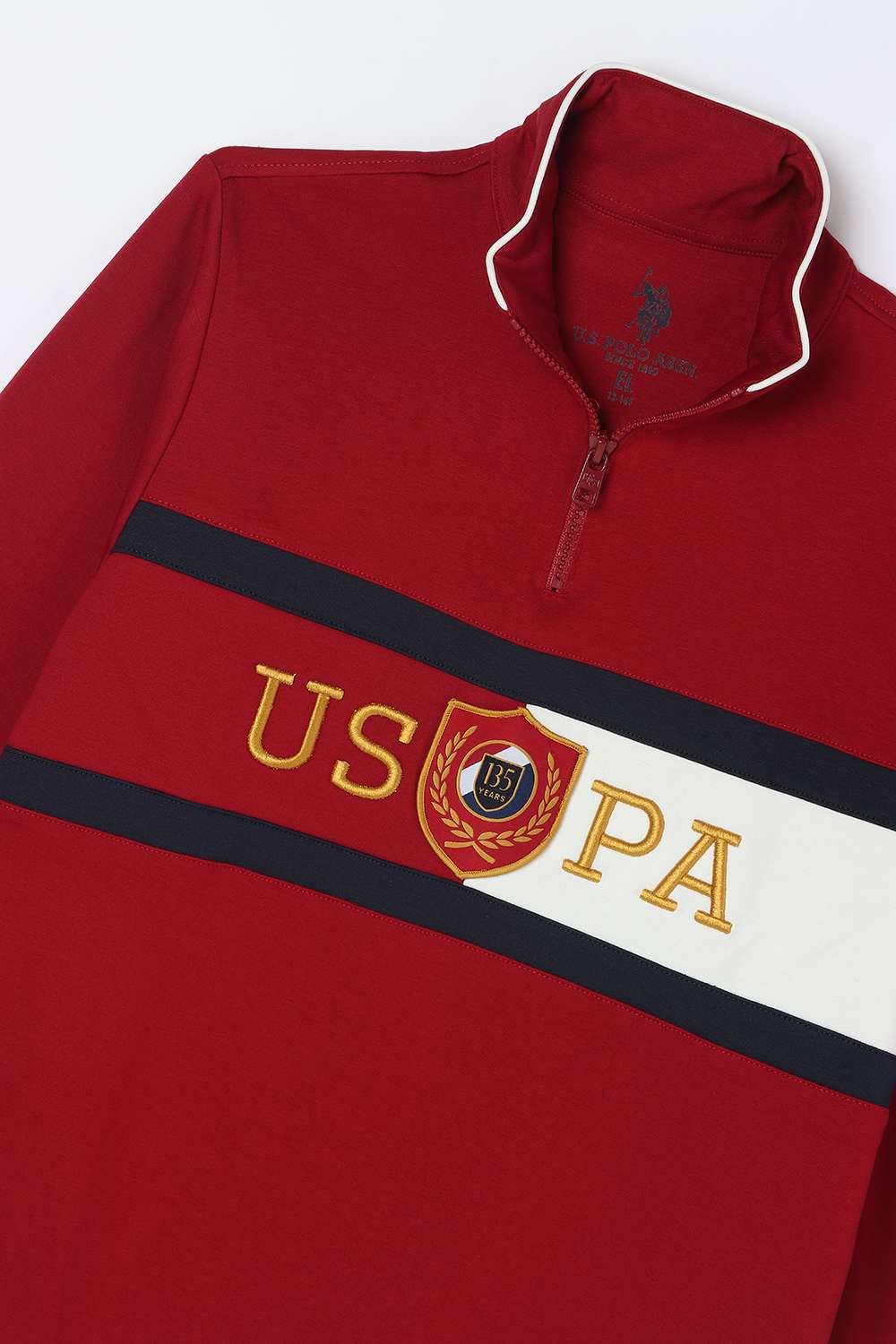 Color-Block-Cotton-High-neck-Boy-s-Sweatshirt