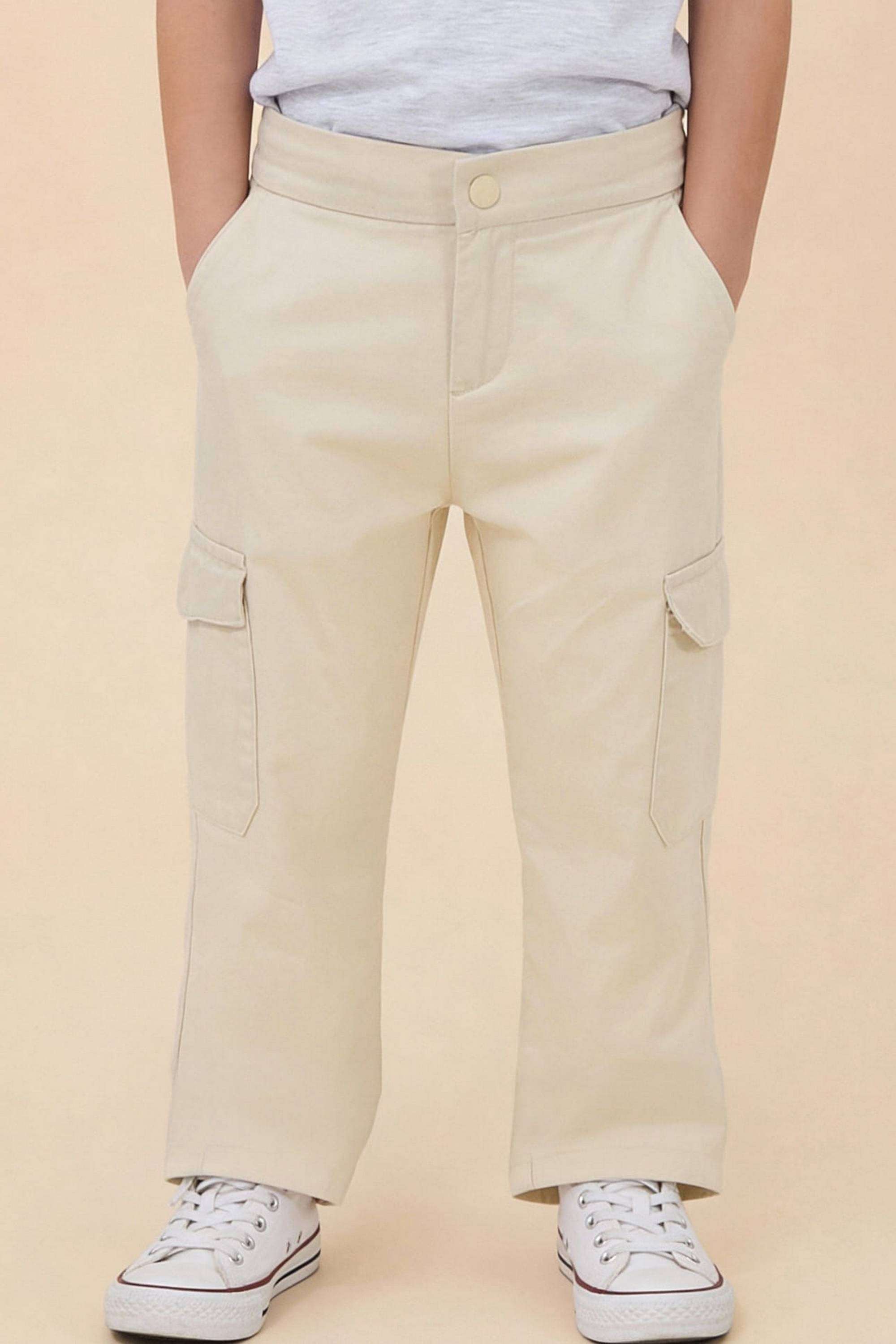 Solid-Cotton-Relaxed-fit-Boys-Pants